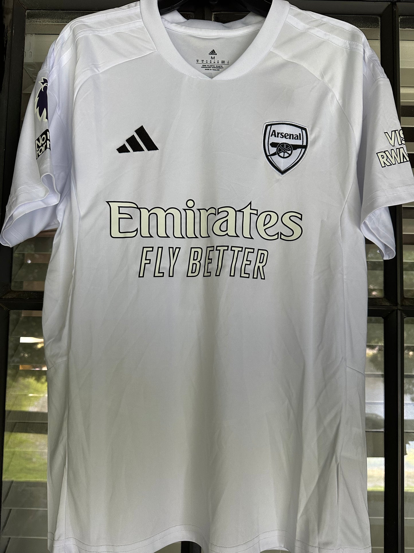 Arsenal Martin Odegaard #8 White Away Soccer Jersey 24/25 Men Size Shirt Club