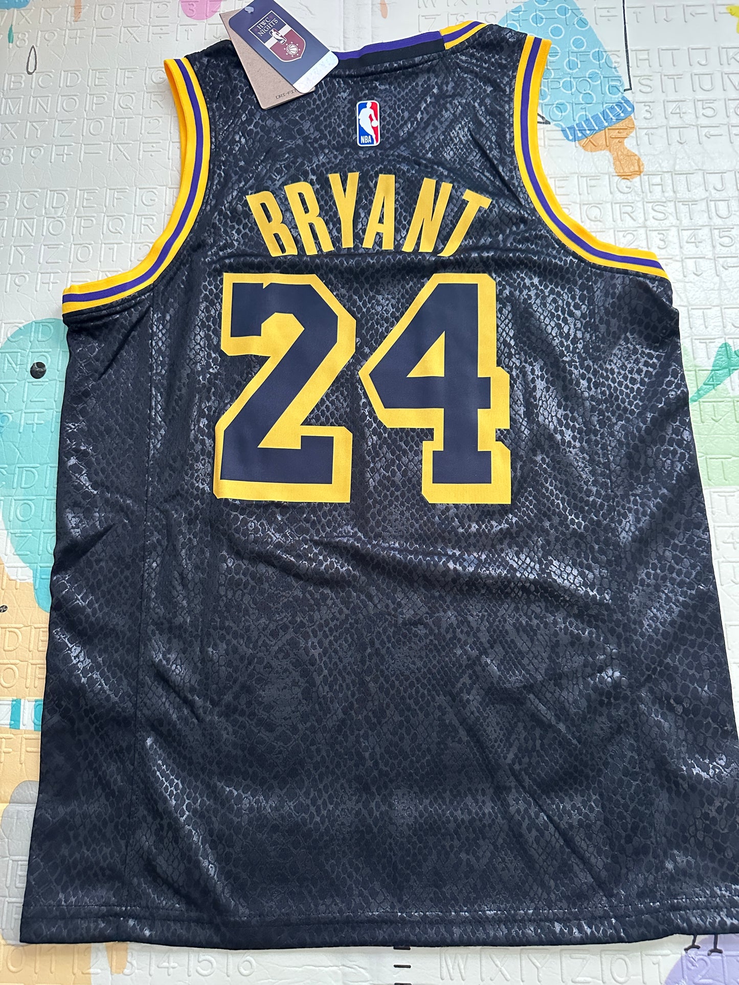 Kobe Bryant #24 Los Angeles Lakers Black Gold Basketball Jersey Men’s Size Shirt