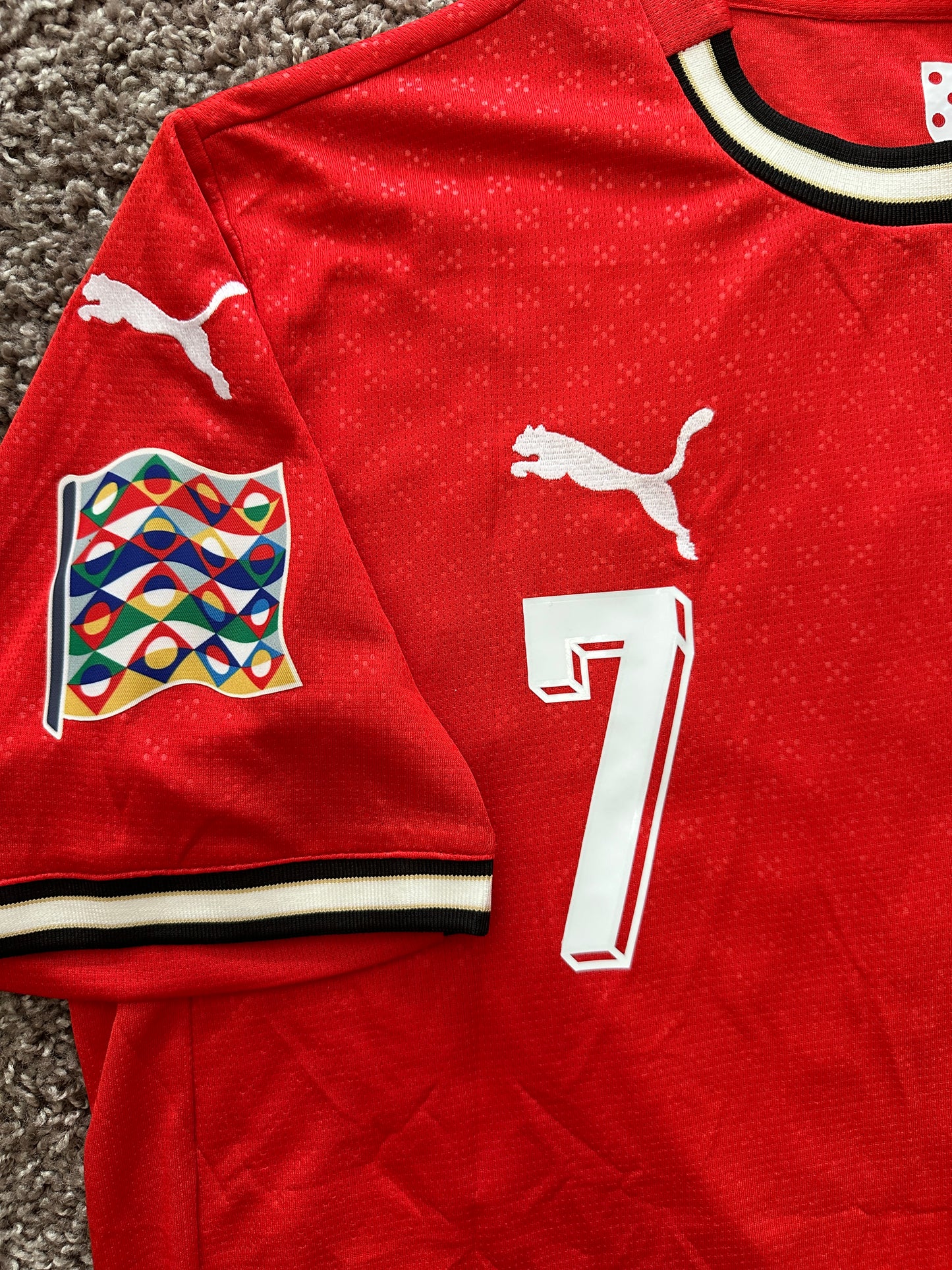 Portugal Cristiano Ronaldo 2025 Jersey Puma Edition Red Men Size