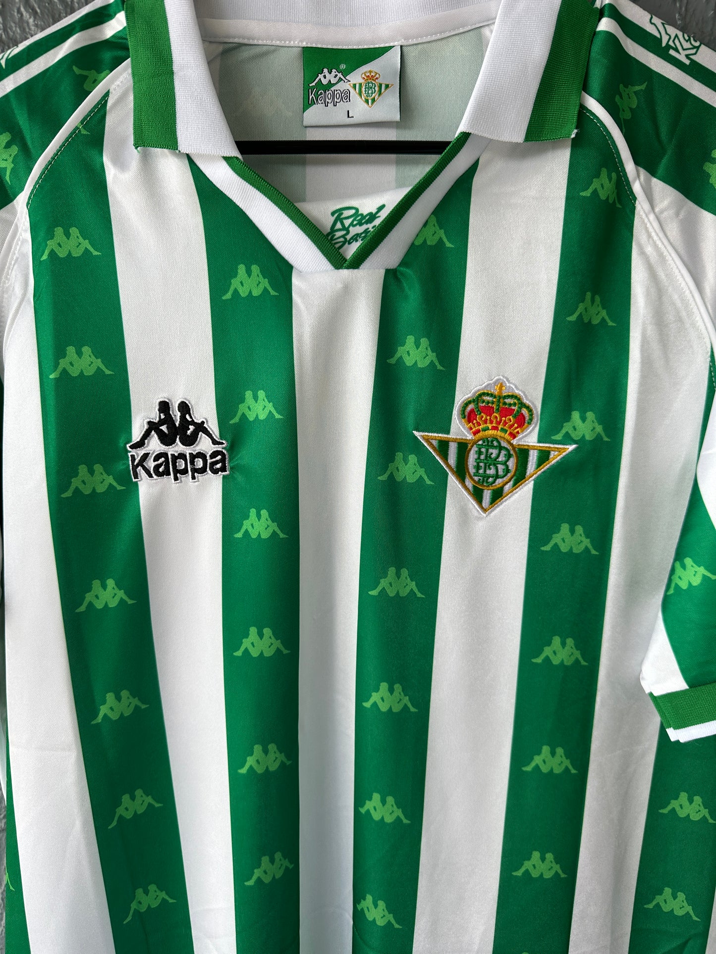 Real Betis Joaquin #27 Retro Soccer Jersey Home Green 95/97 Men size Shirt