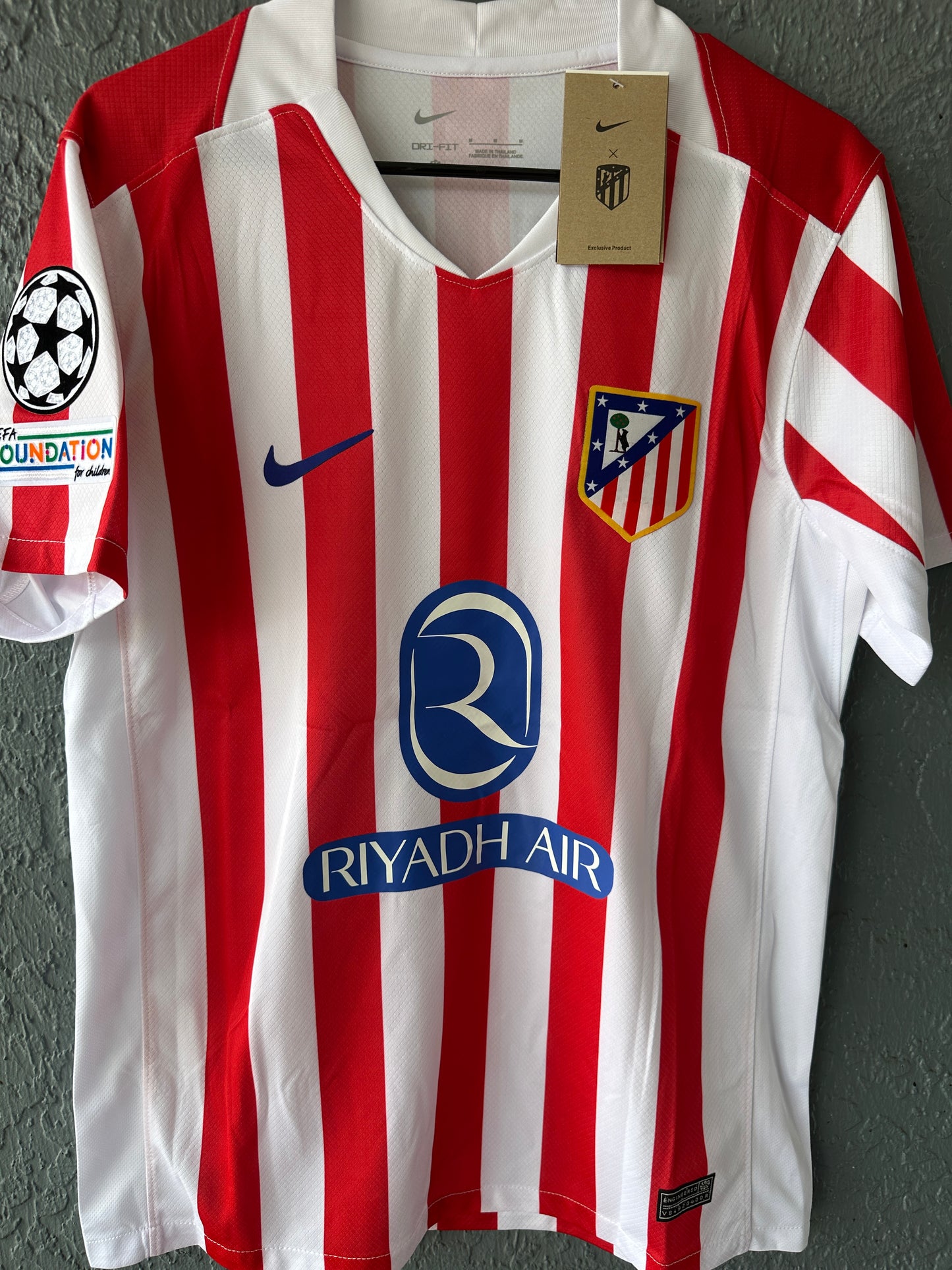 Atletico Madrid 2025/26 Home Jersey Antoine Griezmann #7 Red Men’s Soccer Size