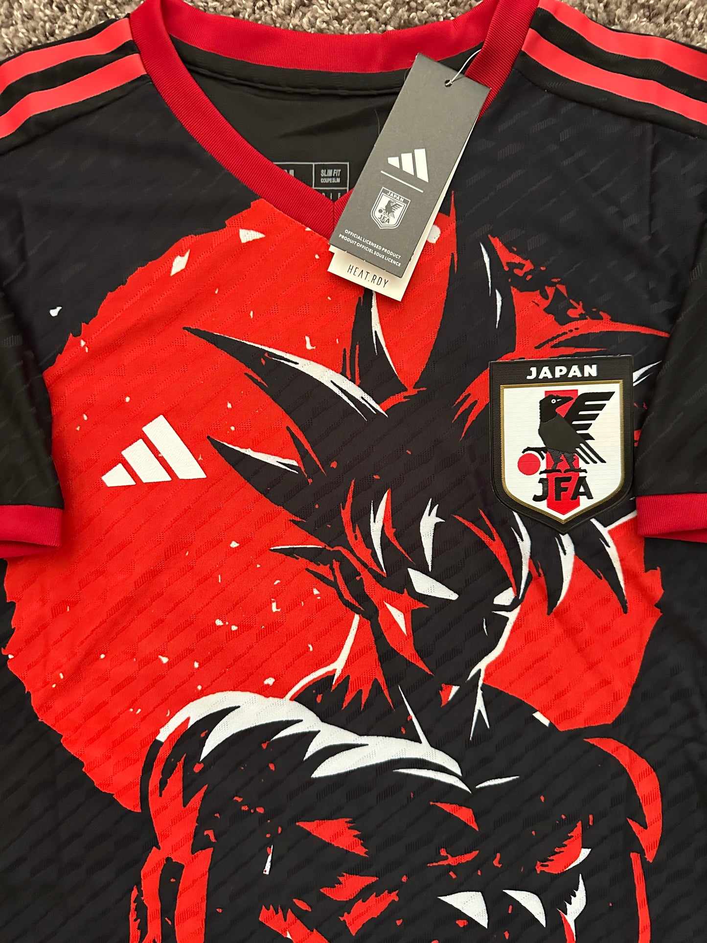 Japan Anime Soccer Jersey Special Edition Dragon Ball Z Goku Frieza Black