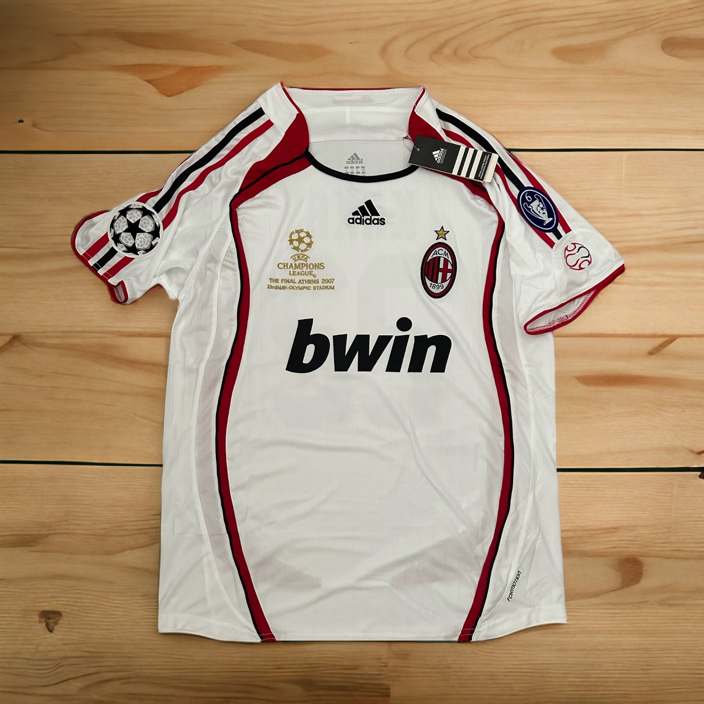 Milan Retro 2007 Ricardo Kaka #22 Soccer Jersey Final’s UCL White Men Shirt