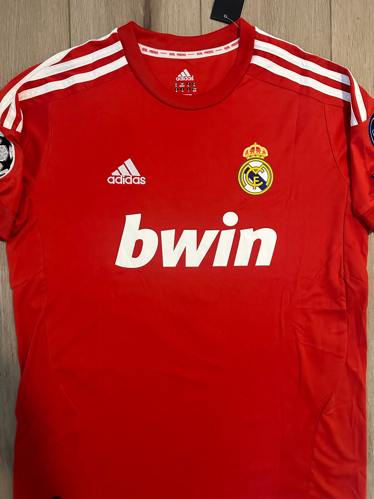 Real Madrid Cristiano Ronaldo Retro 11/12 Away Red UCL Regular Men size Shirt