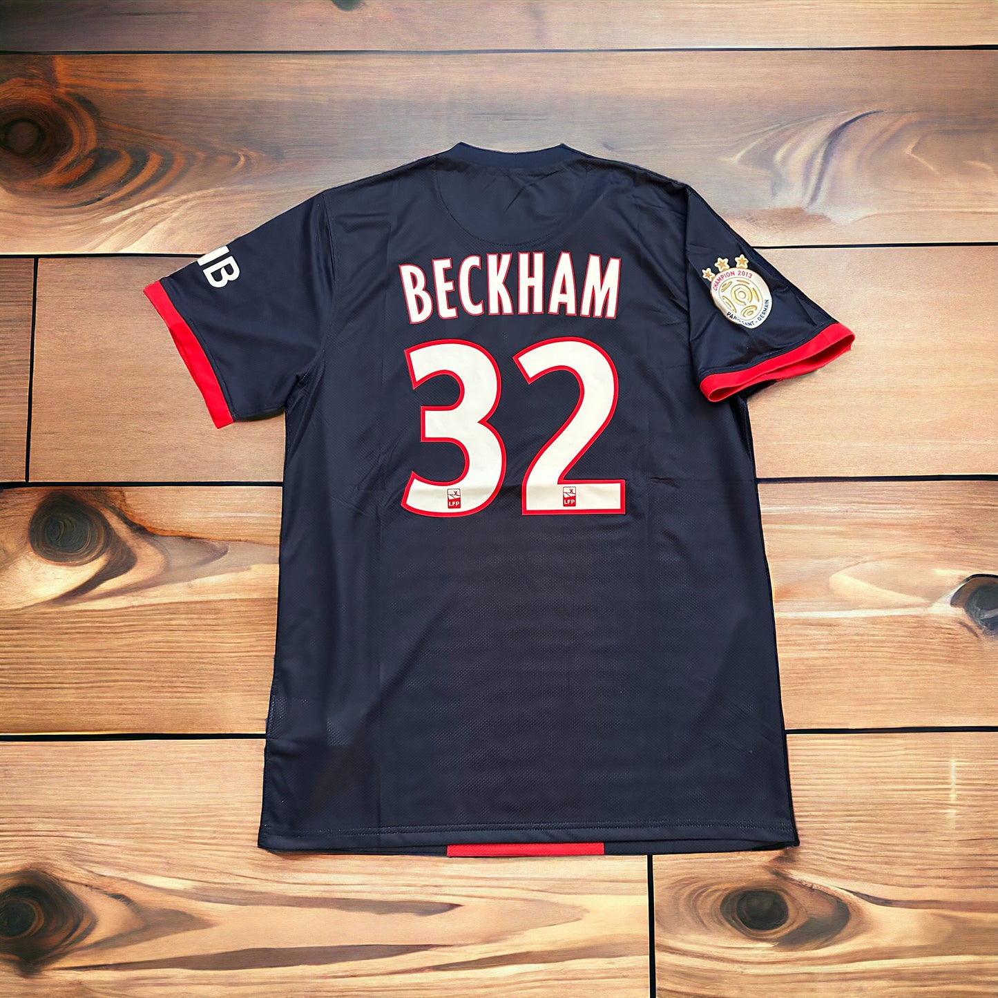 David Beckham #32 PSG Retro Soccer Jersey 13/14 Home Blue Men’s Shirt