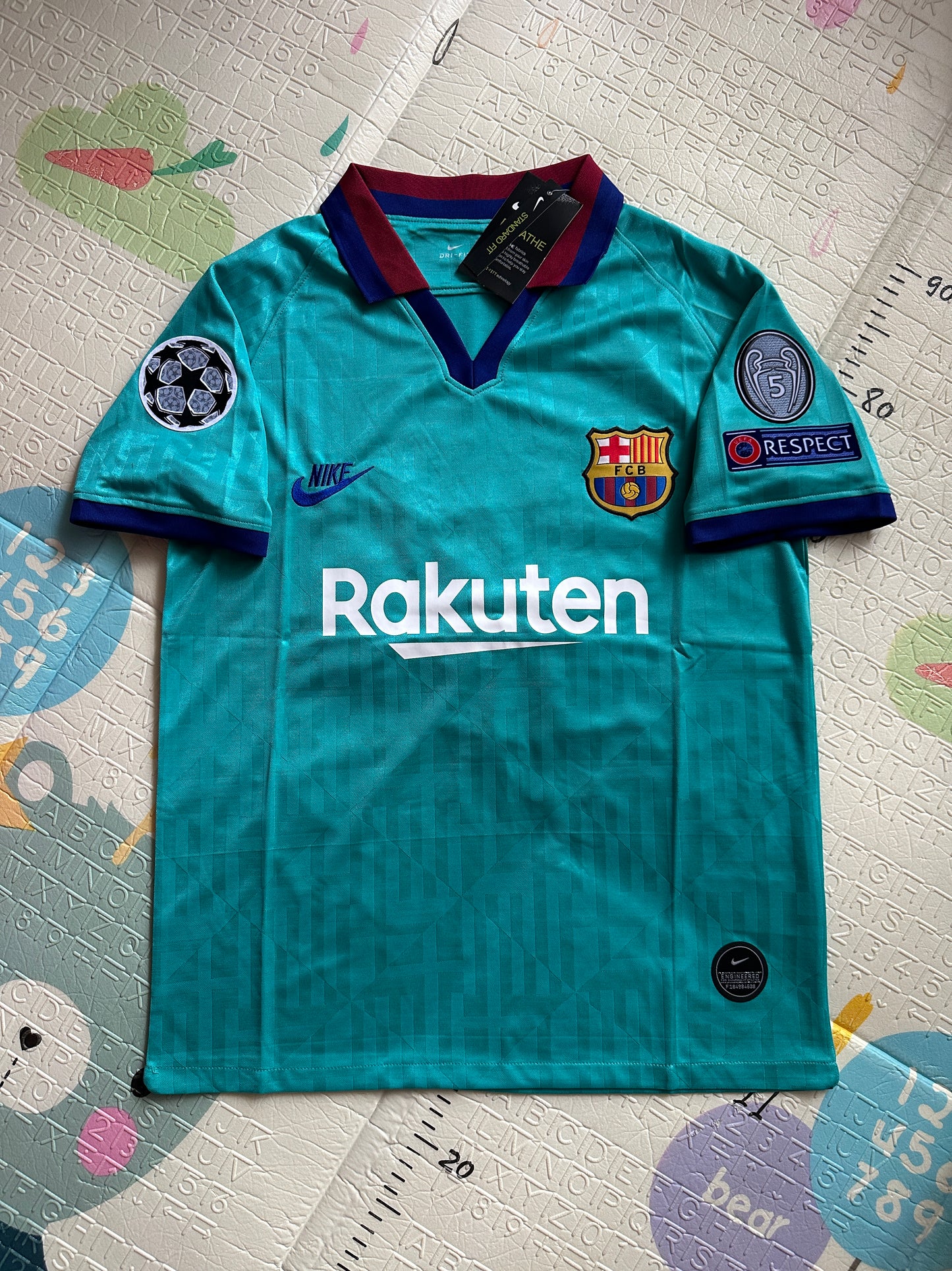 Barcelona 19/20 Messi Third Blue Soccer Jersey Men size