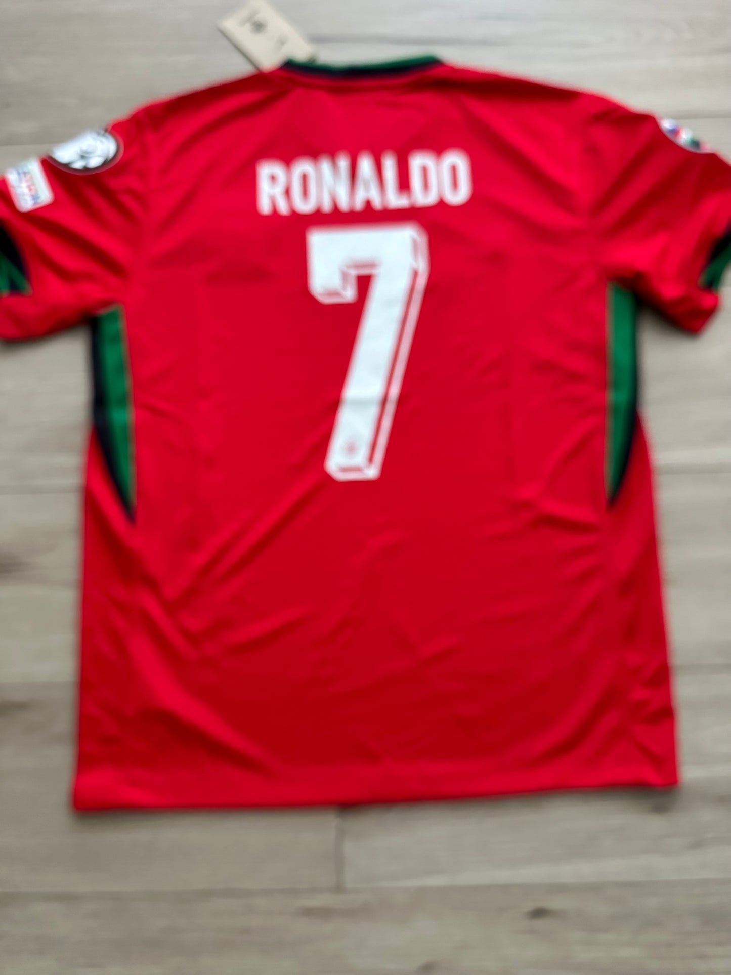 Portugal Soccer Jersey Cristiano Ronaldo #7 Home Red 2024 Eurocup Men Football
