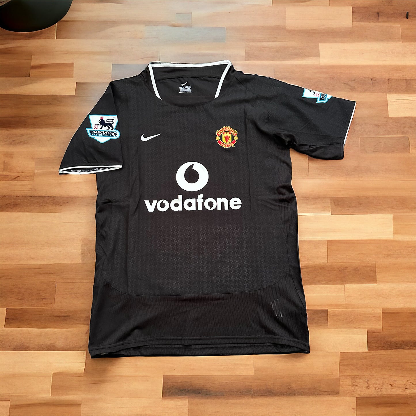 Manchester United Retro Cristiano Ronaldo #7 Soccer Jersey Black Away 03/04 Men