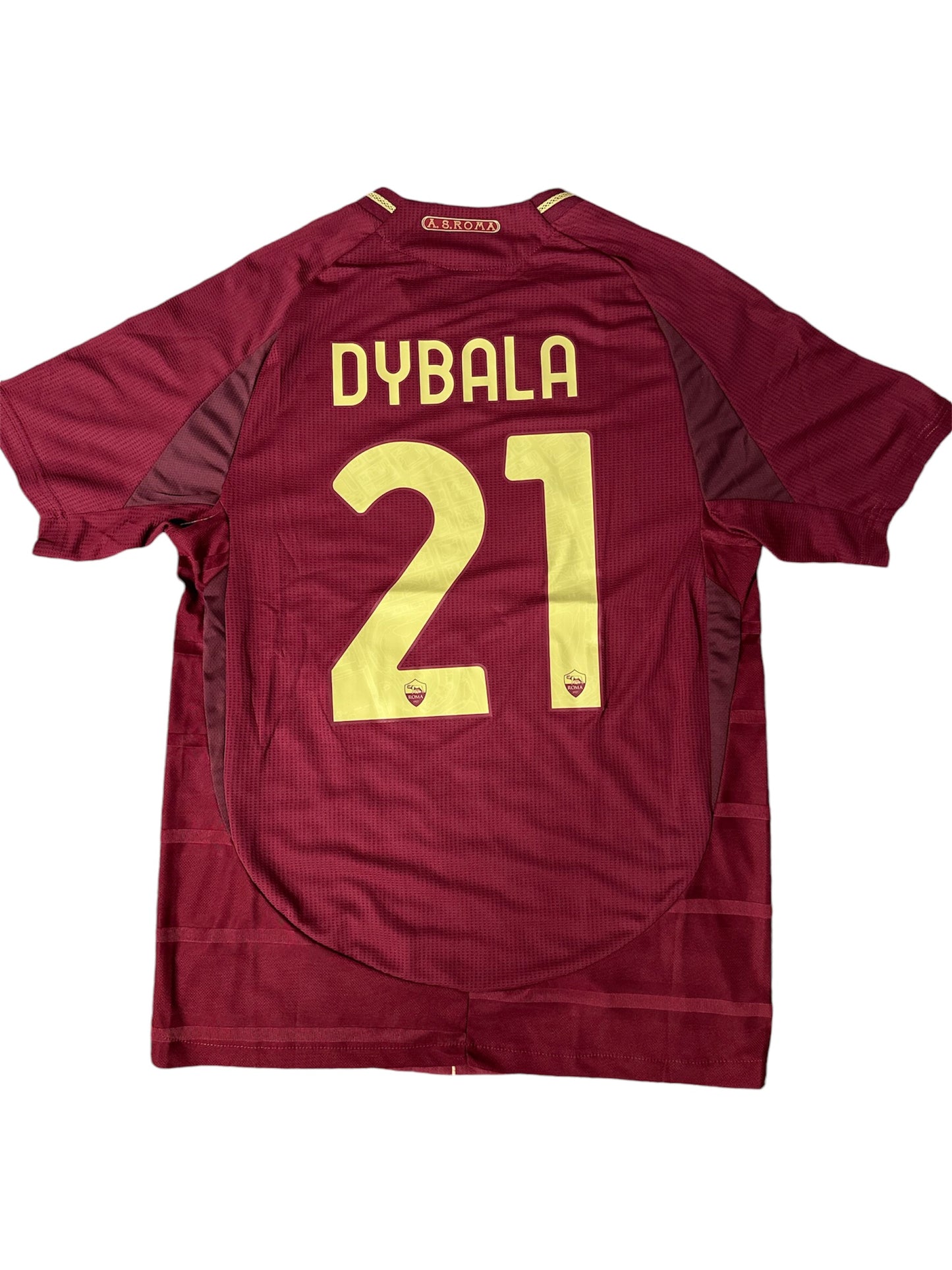 Roma Paulo Dybala #21 Soccer Jersey 2024/25 Home Red Calcio Men Shirt Size Club