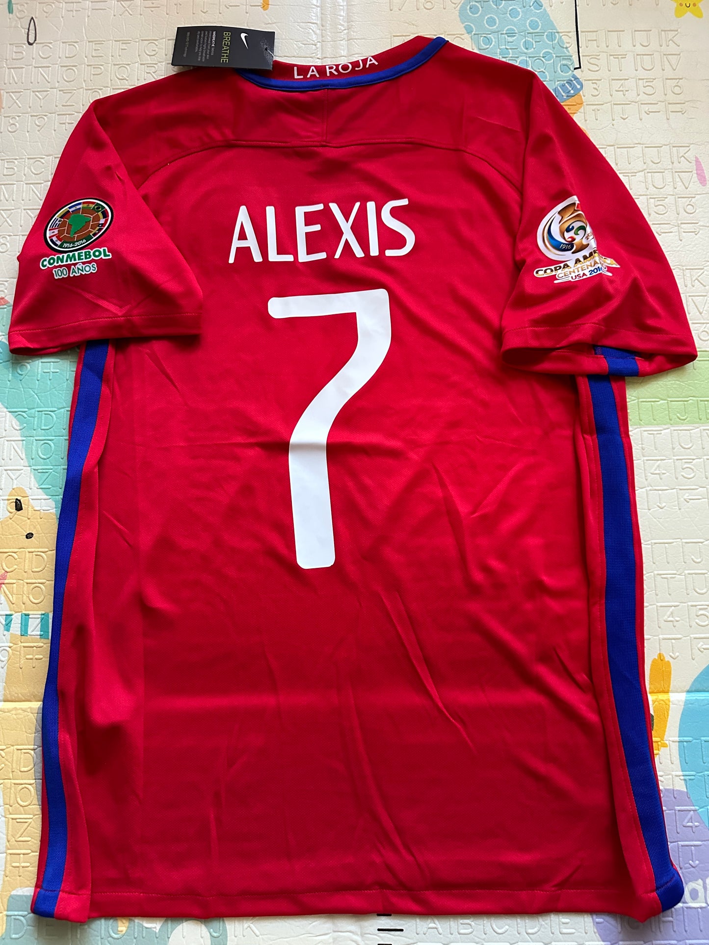 Chile Alexis Sanchez Soccer Jersey 2016 Final Home Red Men