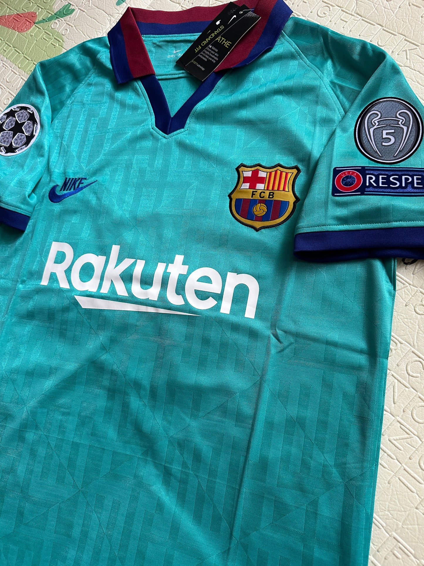 Barcelona 19/20 Messi Third Blue Soccer Jersey Men size