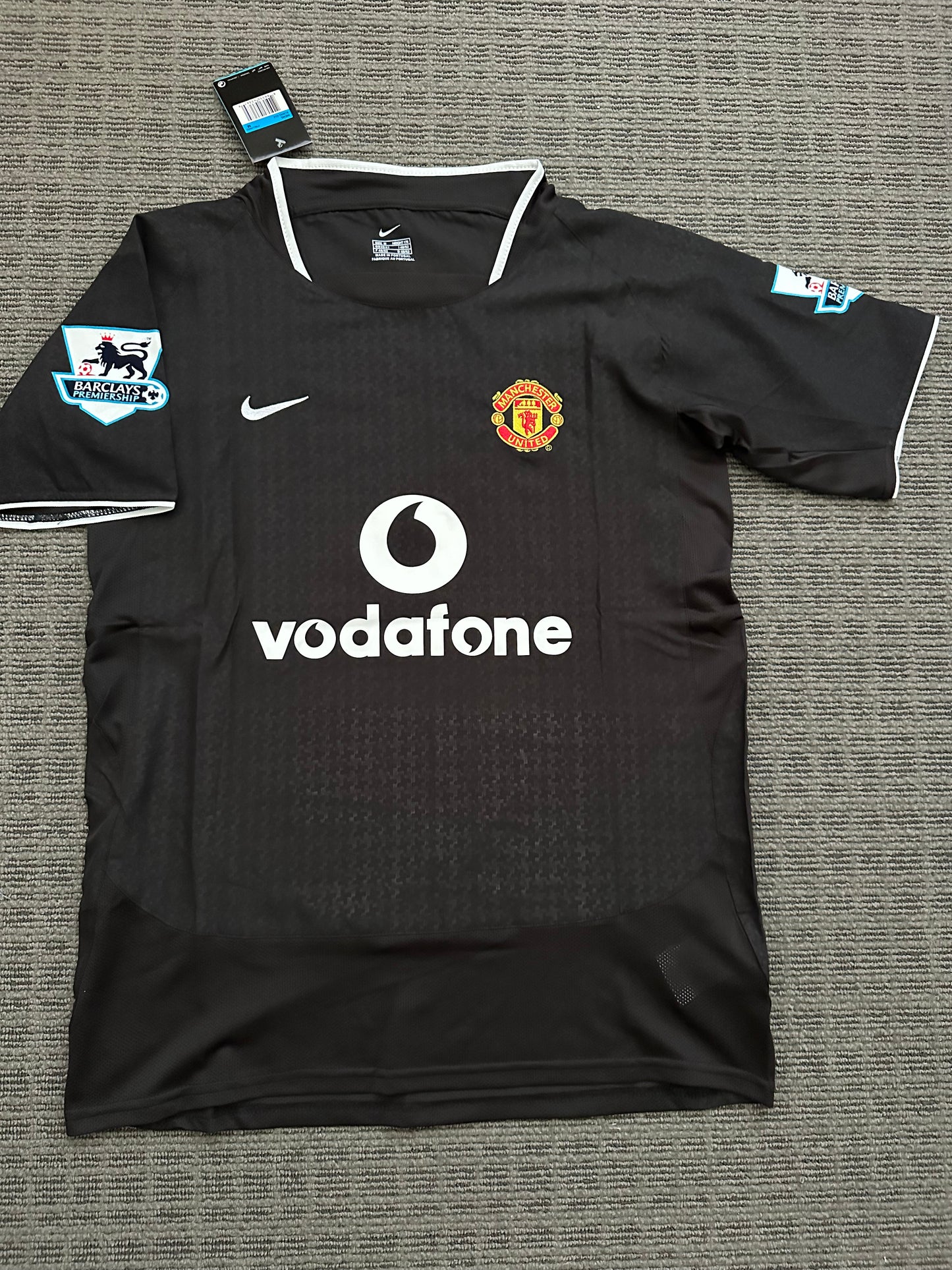 Manchester United Retro Cristiano Ronaldo #7 Soccer Jersey Black Away 03/04 Men