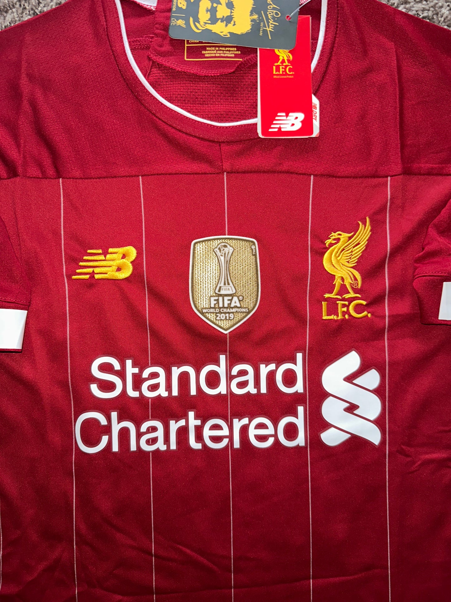 Liverpool M. Salah Soccer Jersey 2019 Red Home Men