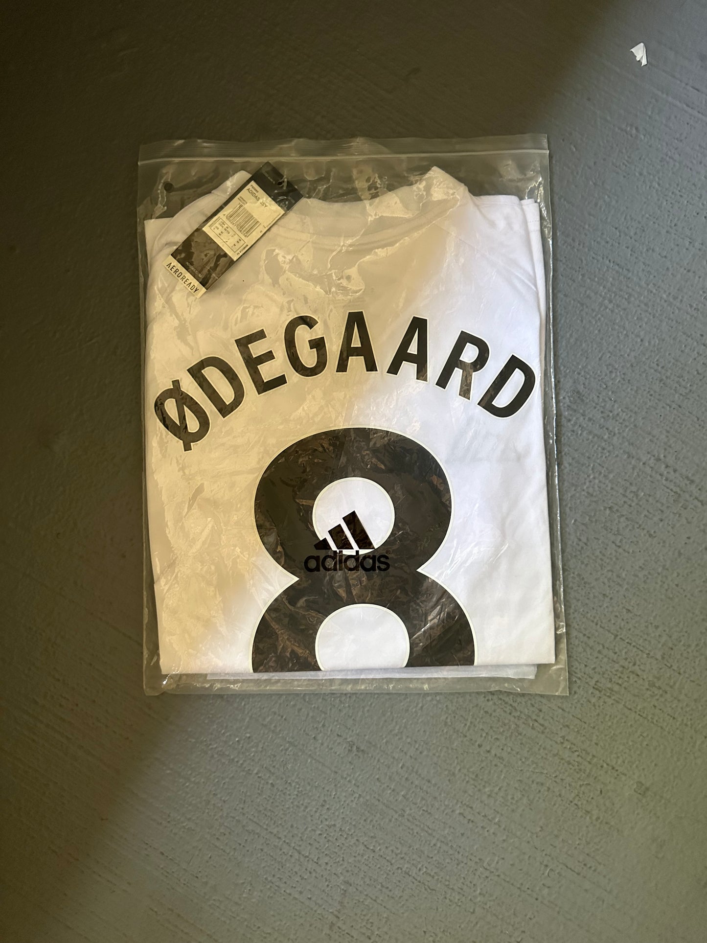 Arsenal Martin Odegaard #8 White Away Soccer Jersey 24/25 Men Size Shirt Club