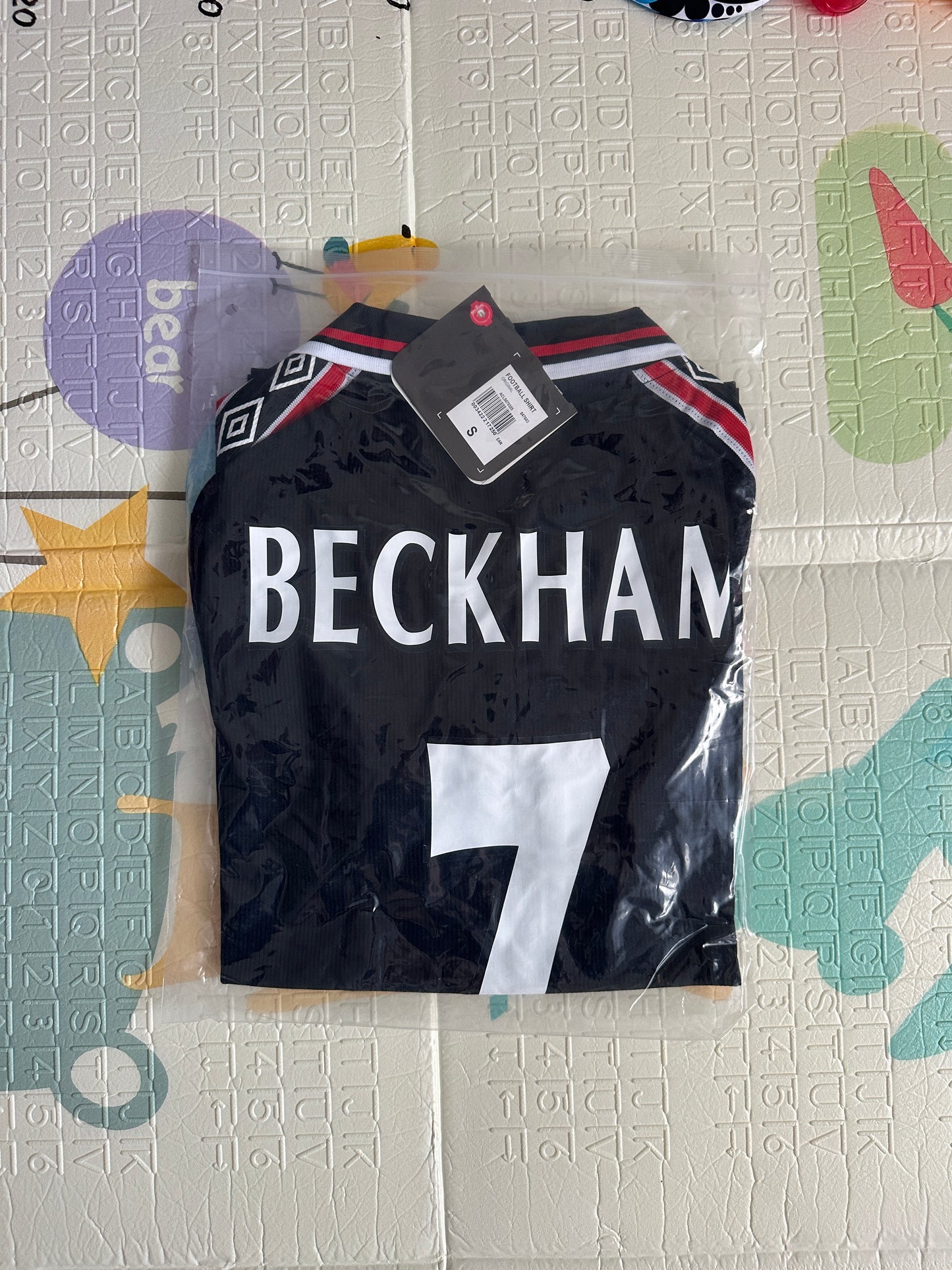 Manchester United Beckham Retro Soccer Jersey Black 1999