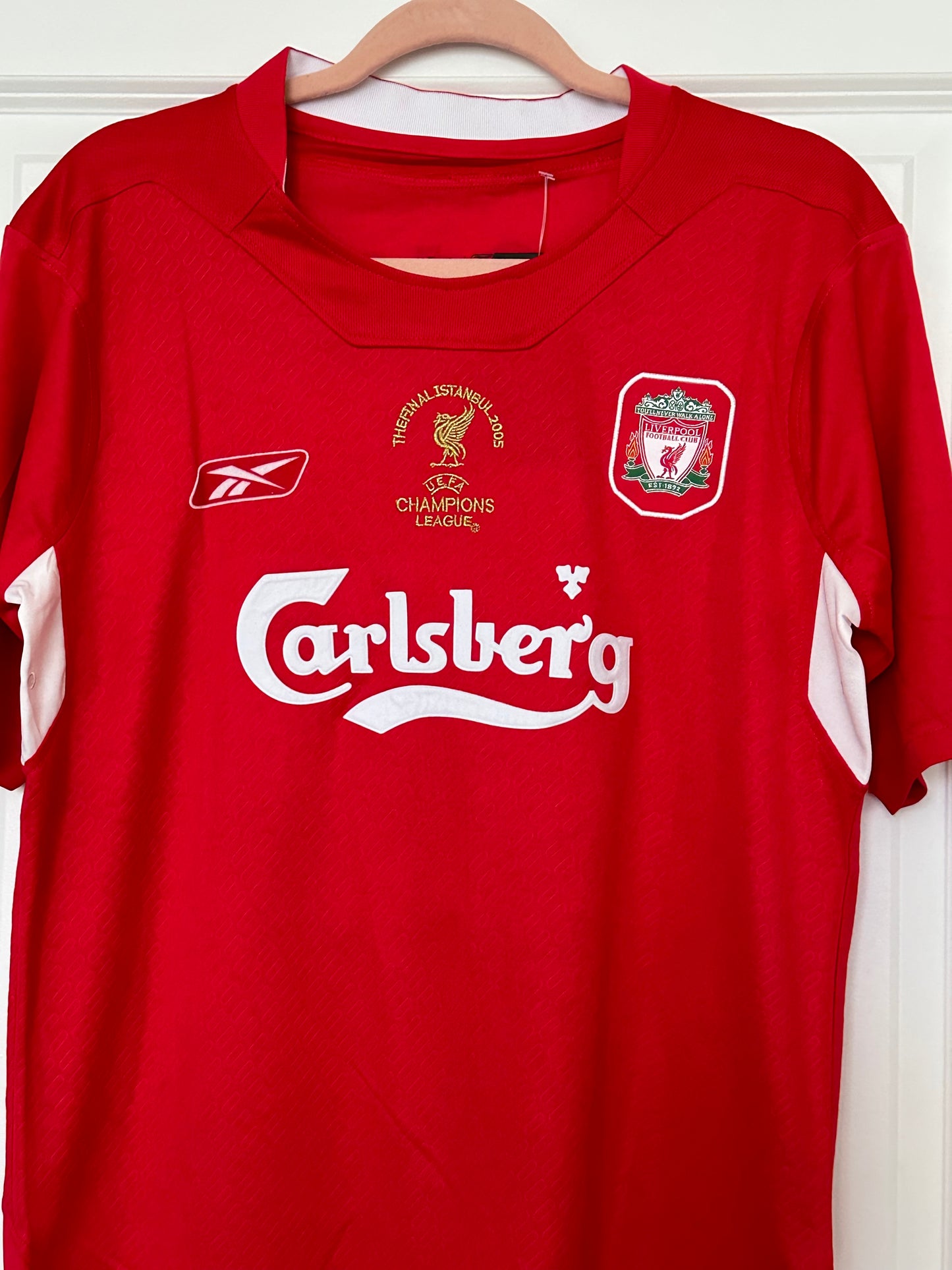 Liverpool Xabi Alonso Final 2005 Red Home Jersey