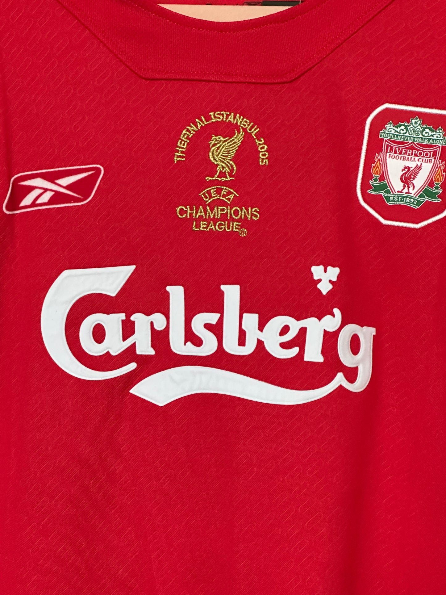 Liverpool Xabi Alonso Final 2005 Red Home Jersey