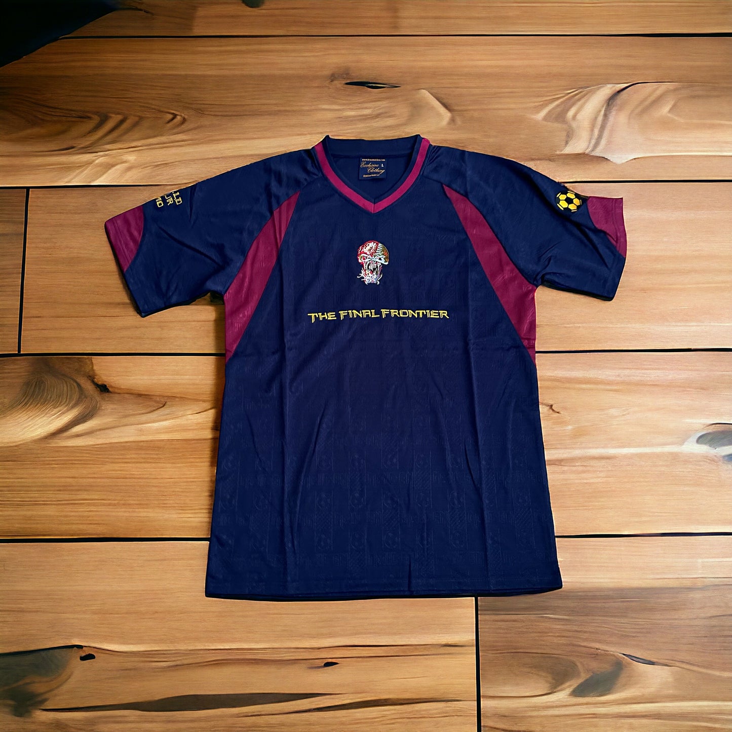 Soccer Jersey Retro 2010 West Ham Iron Maiden Home Red Blue Size Men Football