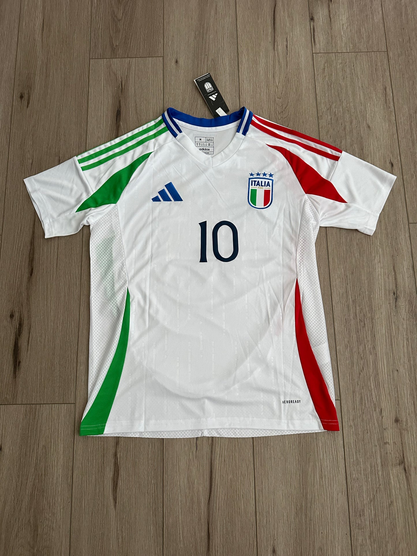 Soccer Jersey Italy Francesco Totti 10 Away White 2024 Euro Football Men Size