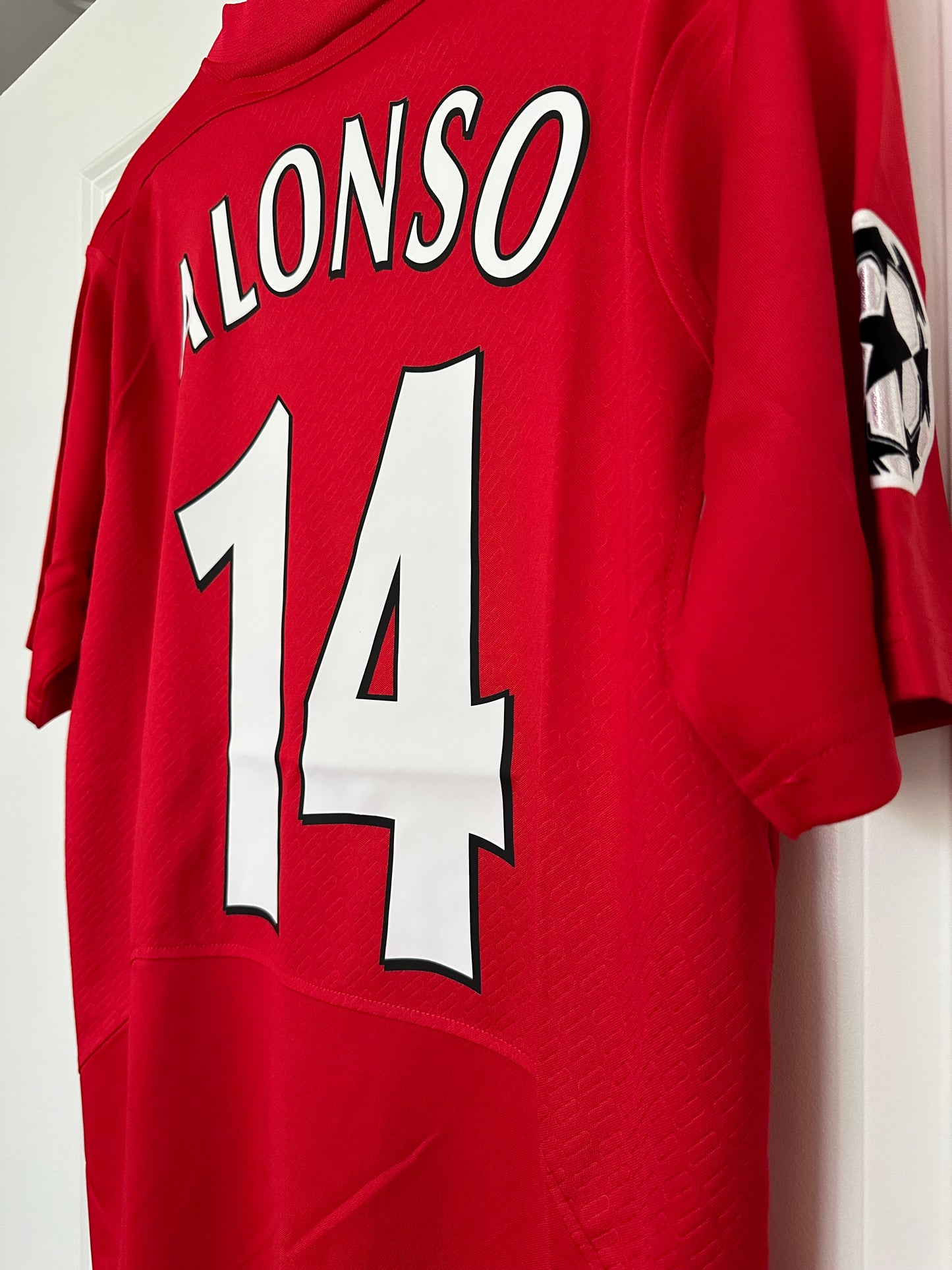 Liverpool Xabi Alonso Final 2005 Red Home Jersey