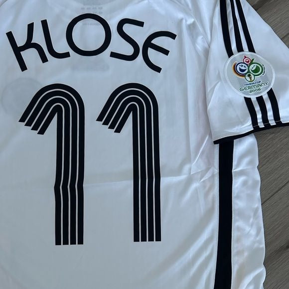 Germany Miroslav Klose 2006 Soccer Jersey Home FWC #11 size white Men Football