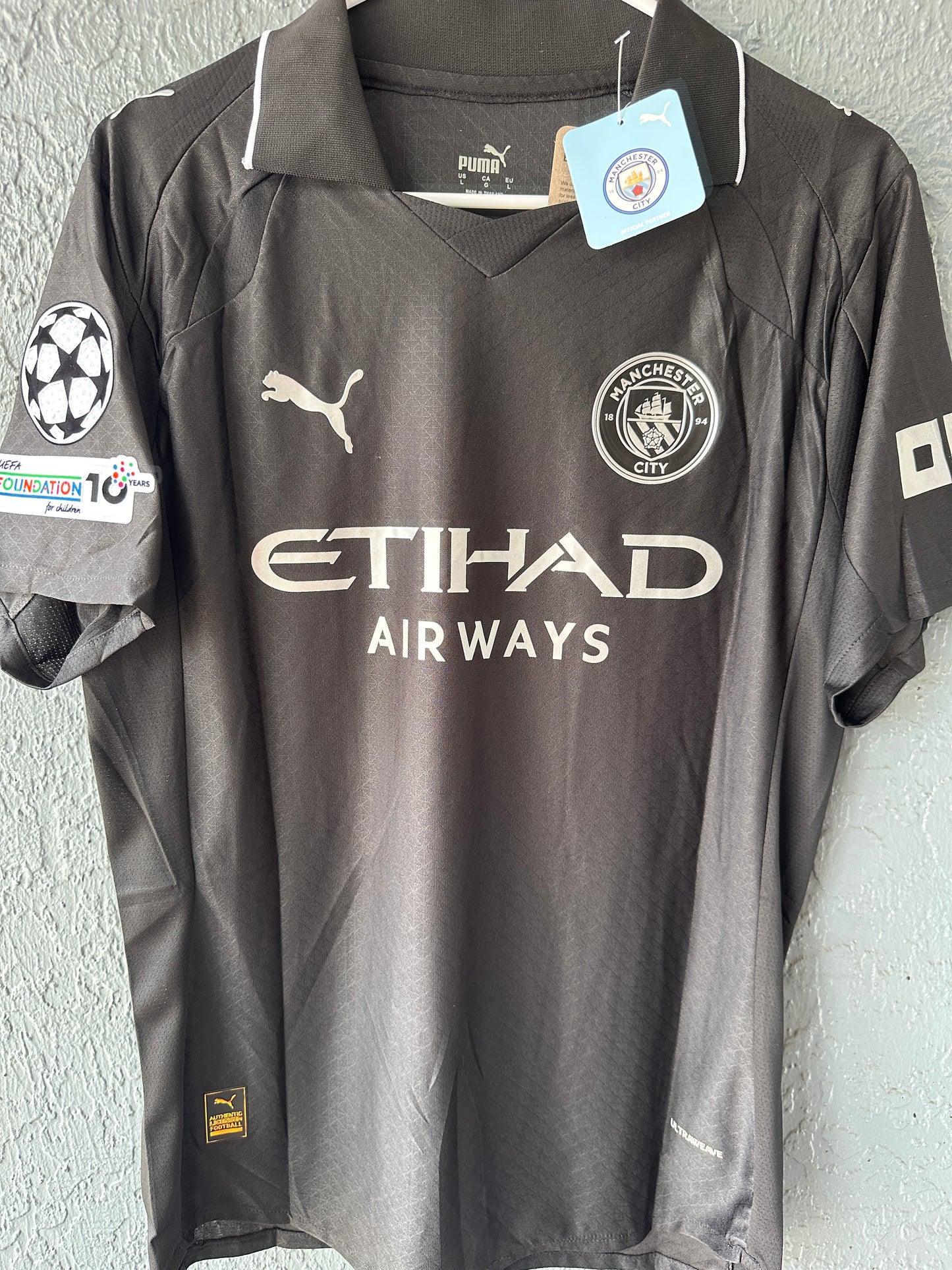 Manchester City Phil Foden #47 Soccer Jersey 2025/26 Black