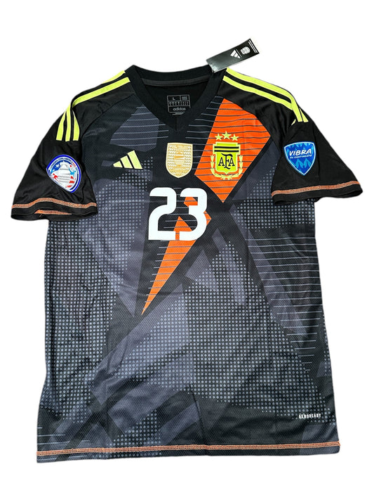 Argentina 2024 Dibu Martinez #23 Jersey Final America Cup Green Men size