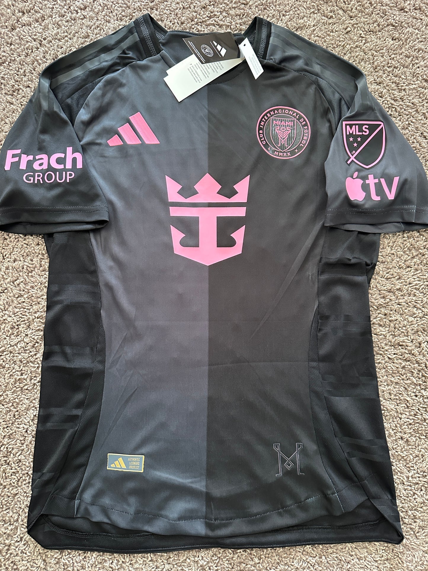 Soccer Jersey Inter Miami Away 2025 Black Lionel Messi #10 Shirt Men size Footba