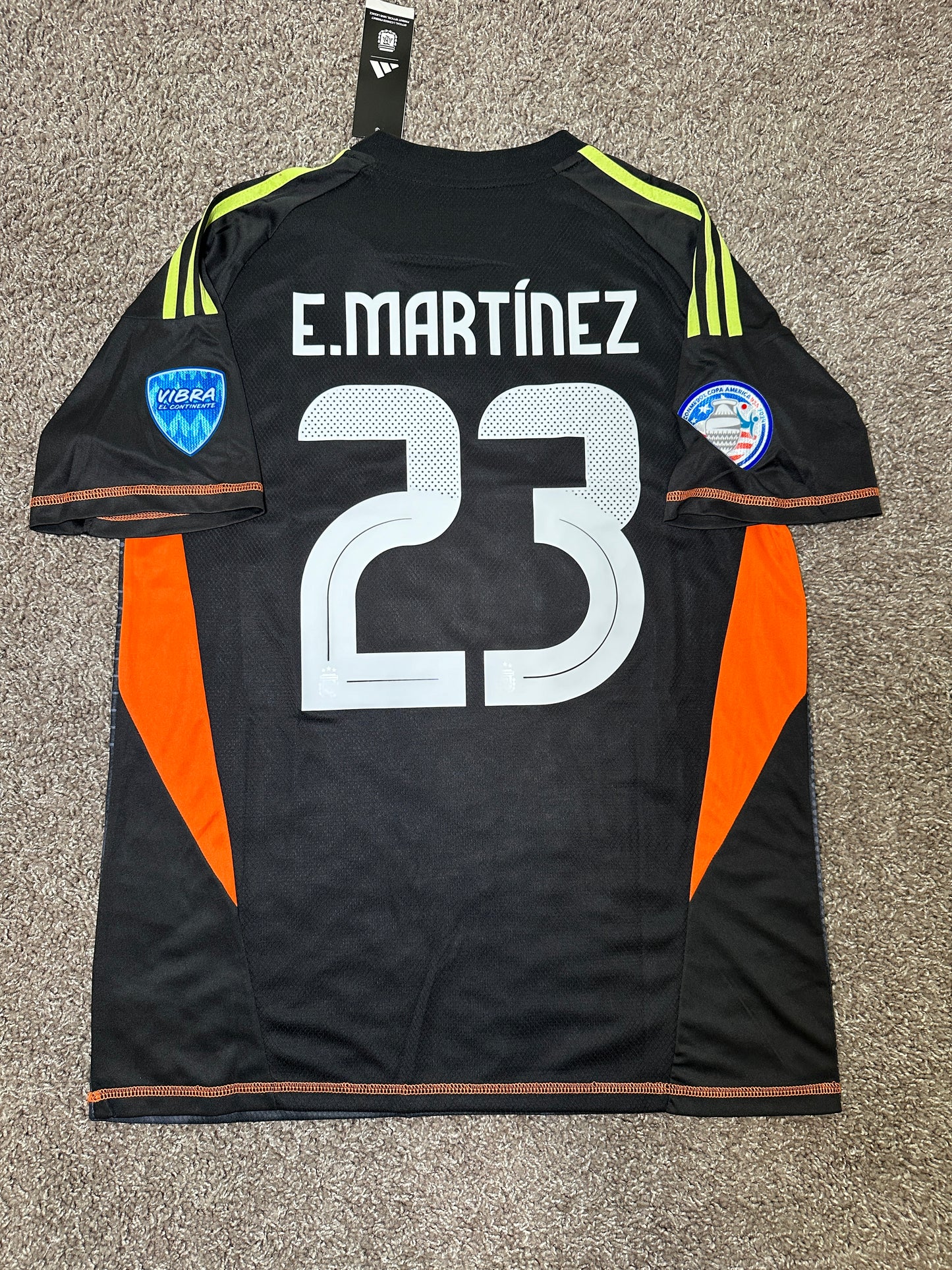 Argentina 2024 Dibu Martinez #23 Jersey Final America Cup Green Men size
