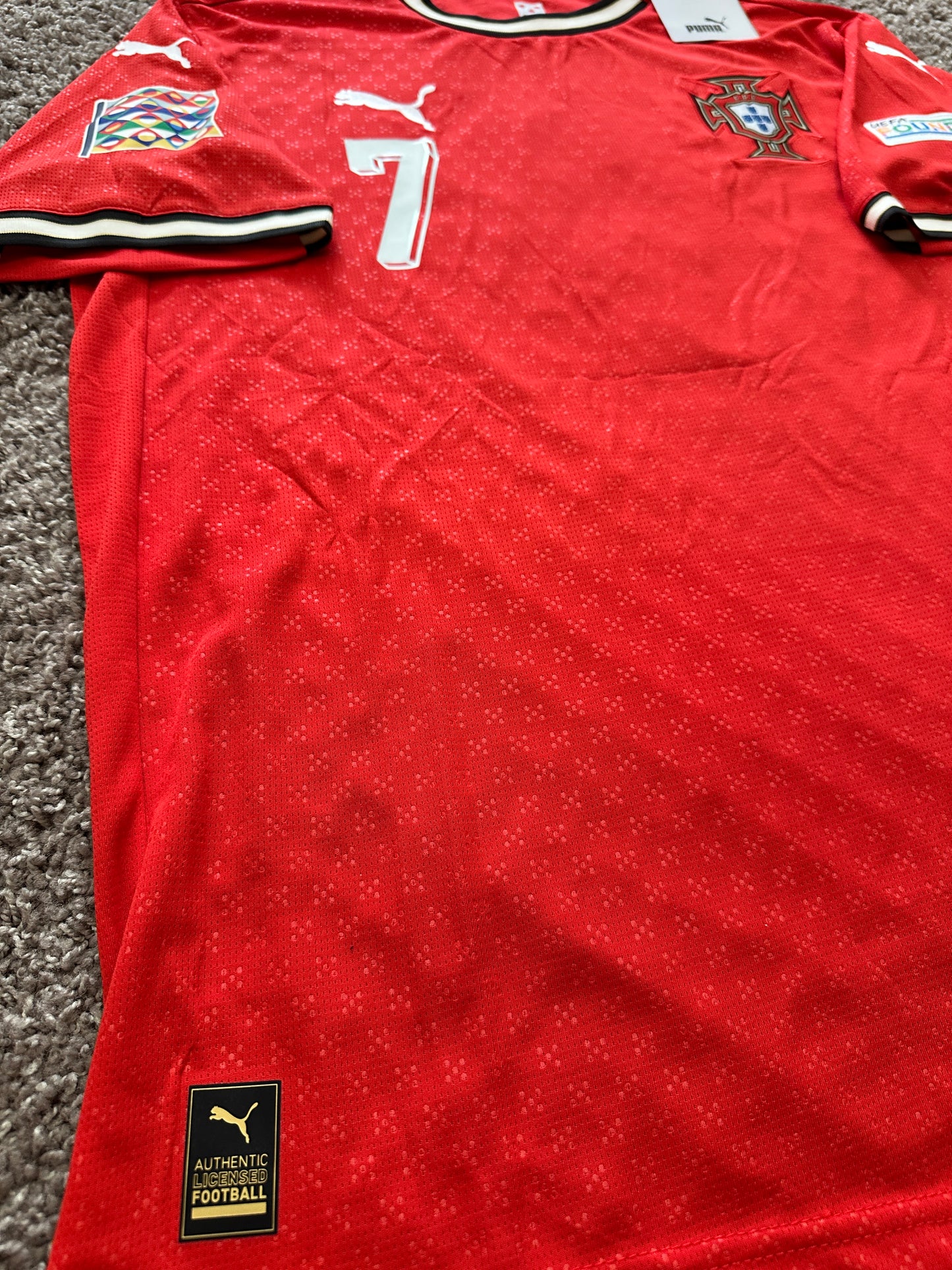 Portugal Cristiano Ronaldo 2025 Jersey Puma Edition Red Men Size