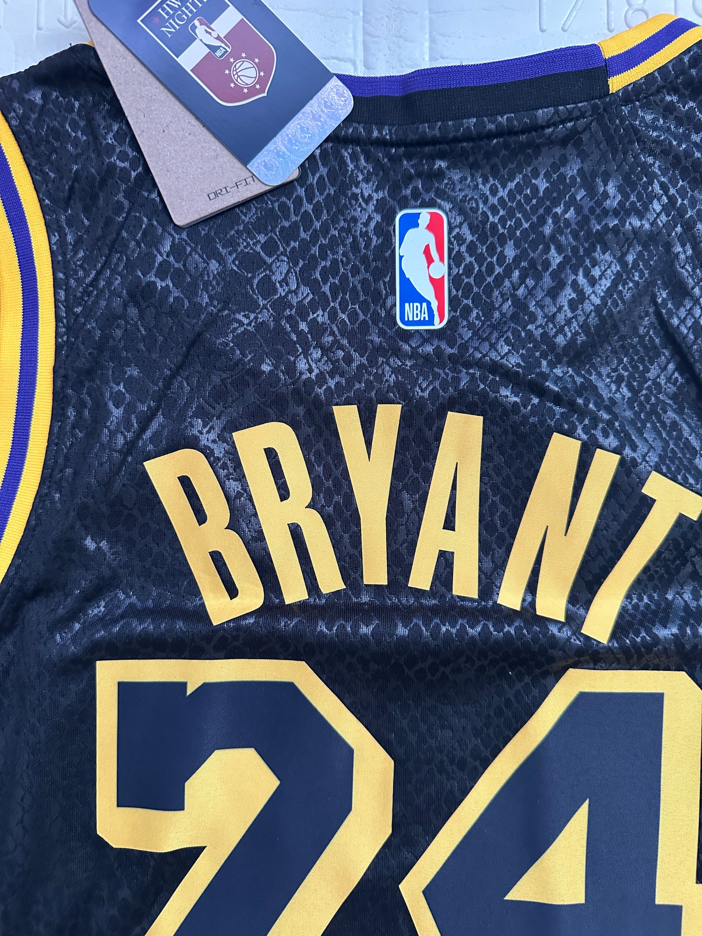 Kobe Bryant #24 Los Angeles Lakers Black Gold Basketball Jersey Men’s Size Shirt