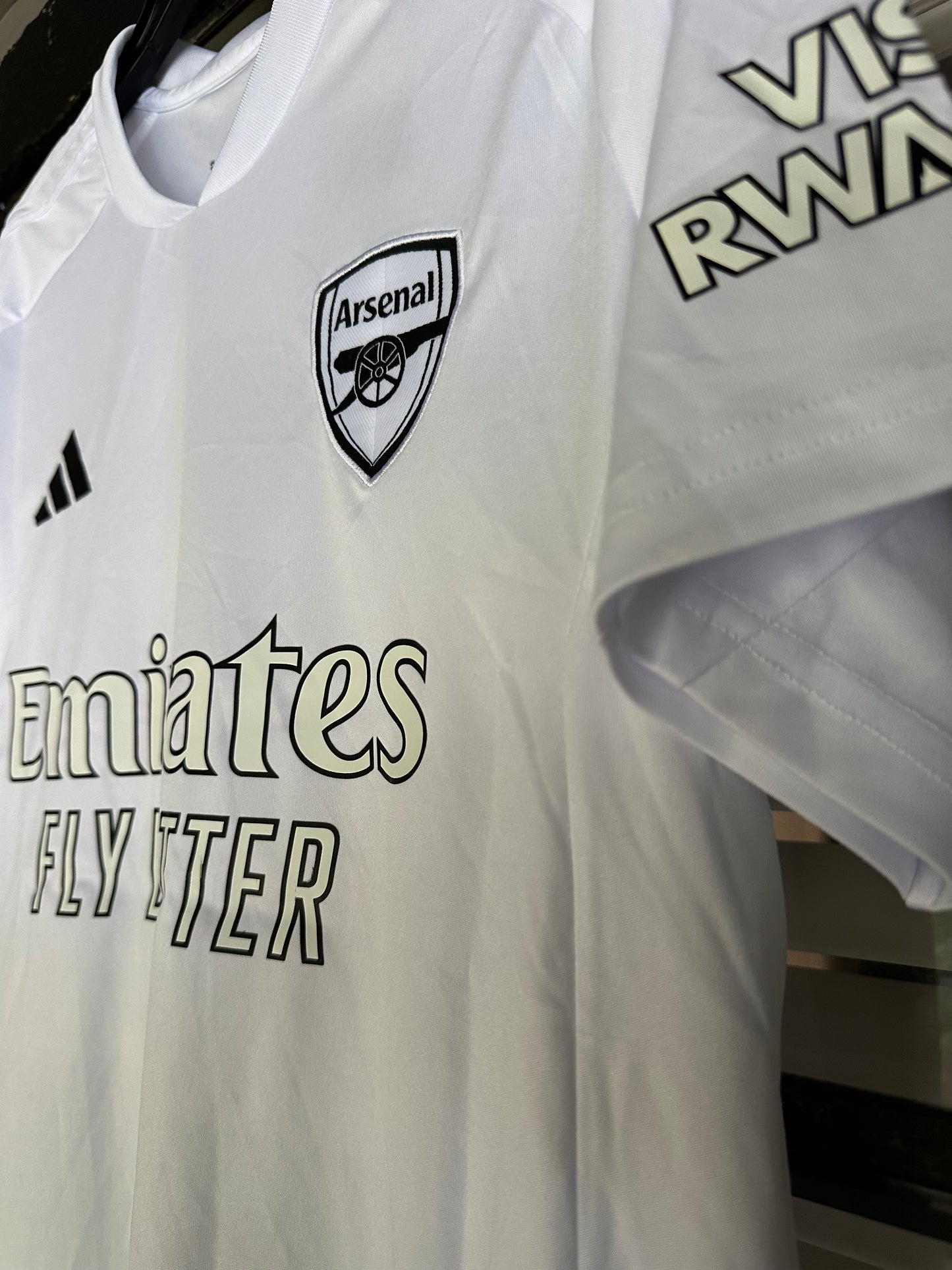 Arsenal Martin Odegaard #8 White Away Soccer Jersey 24/25 Men Size Shirt Club
