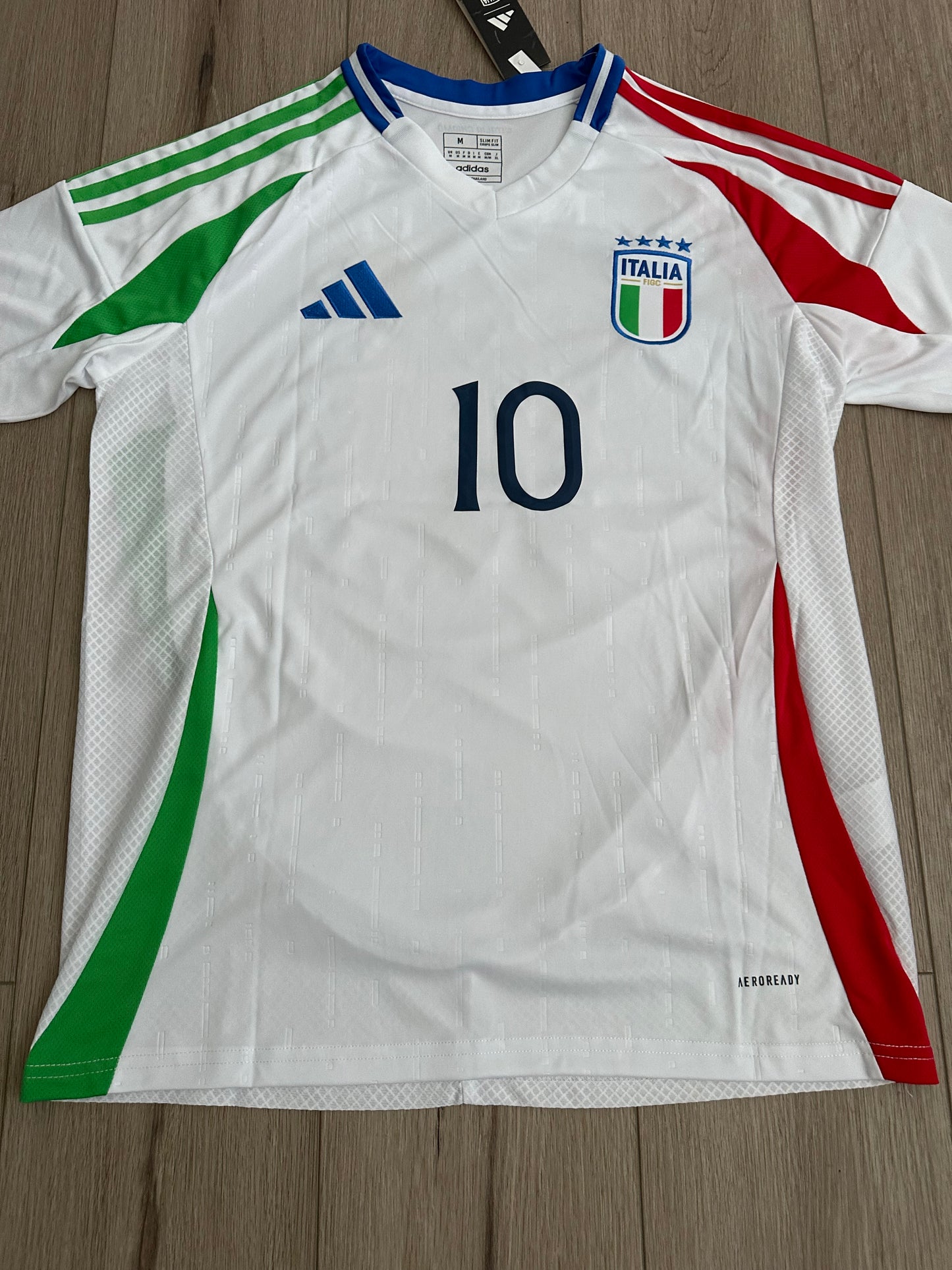 Soccer Jersey Italy Francesco Totti 10 Away White 2024 Euro Football Men Size