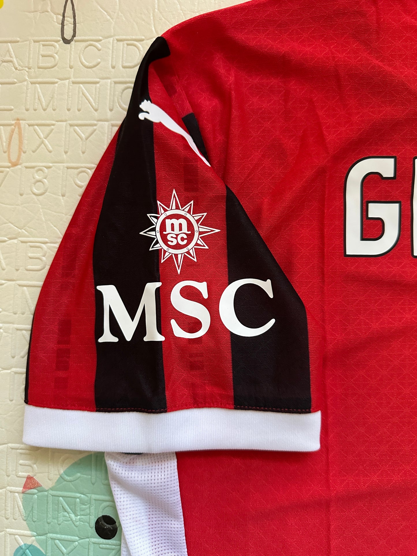 Milan Gimenez Soccer Jersey Red Men Size Player Version