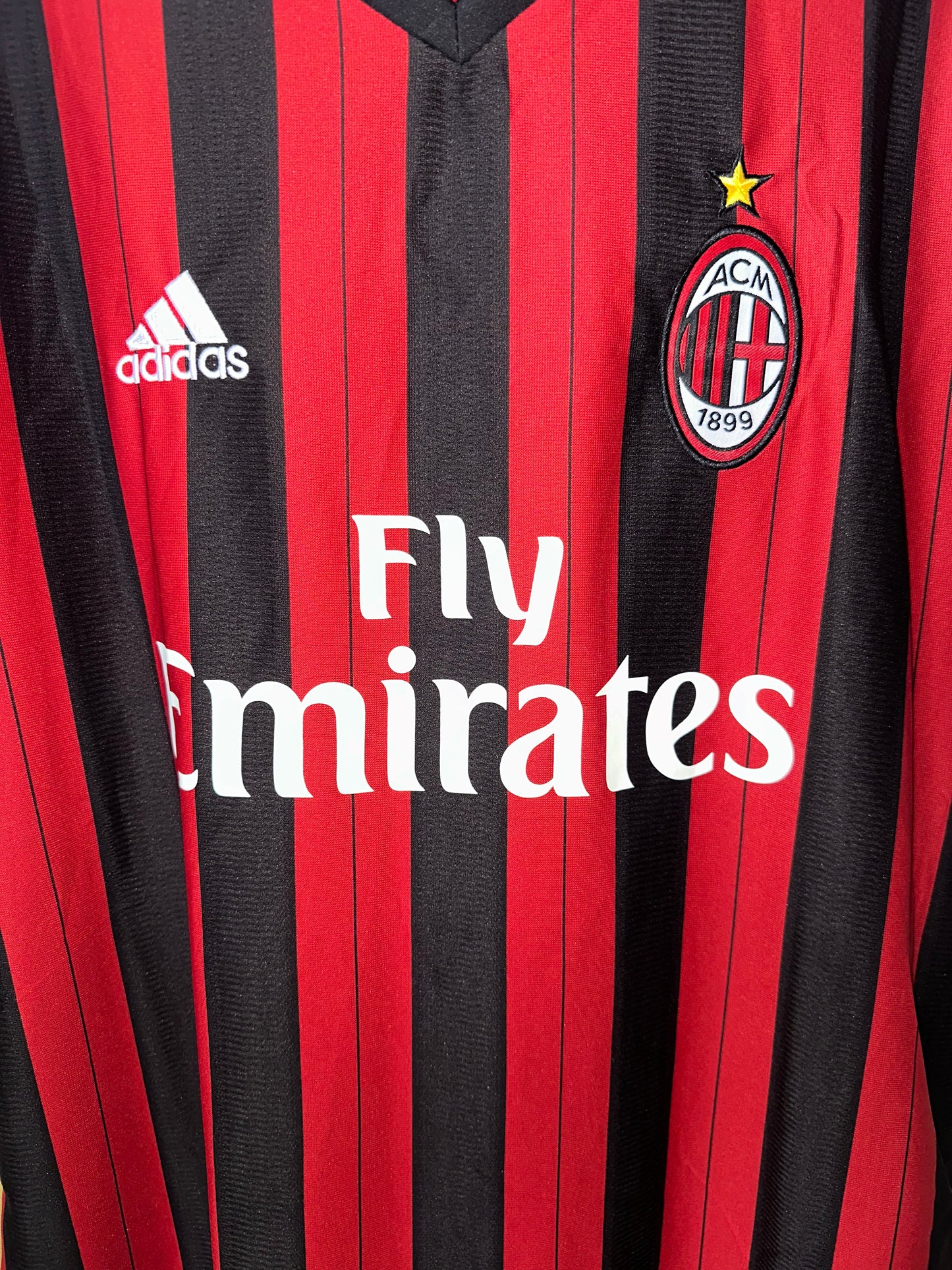 Milan 2013/14 Ricardo Kaka #22 Soccer Jersey Retro Men Size Home Red Black Shirt