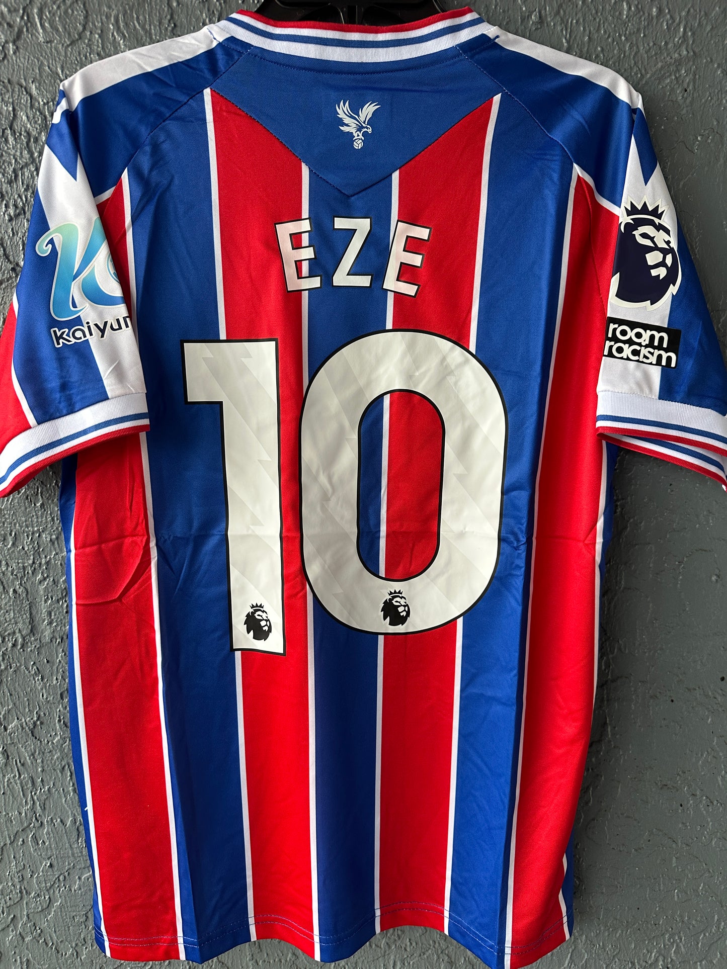 Crystal Palace 24/25 Away Black Soccer Jersey Eze #10 Player Version Premier