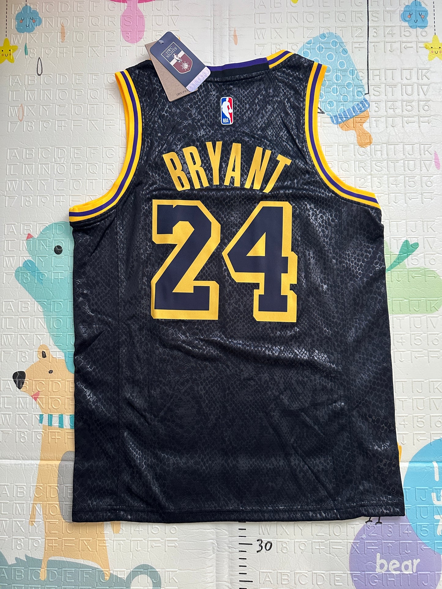 Kobe Bryant #24 Los Angeles Lakers Black Gold Basketball Jersey Men’s Size Shirt
