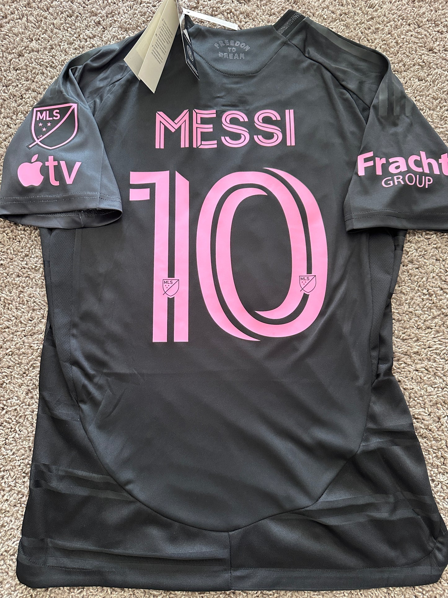 Soccer Jersey Inter Miami Away 2025 Black Lionel Messi #10 Shirt Men size Footba