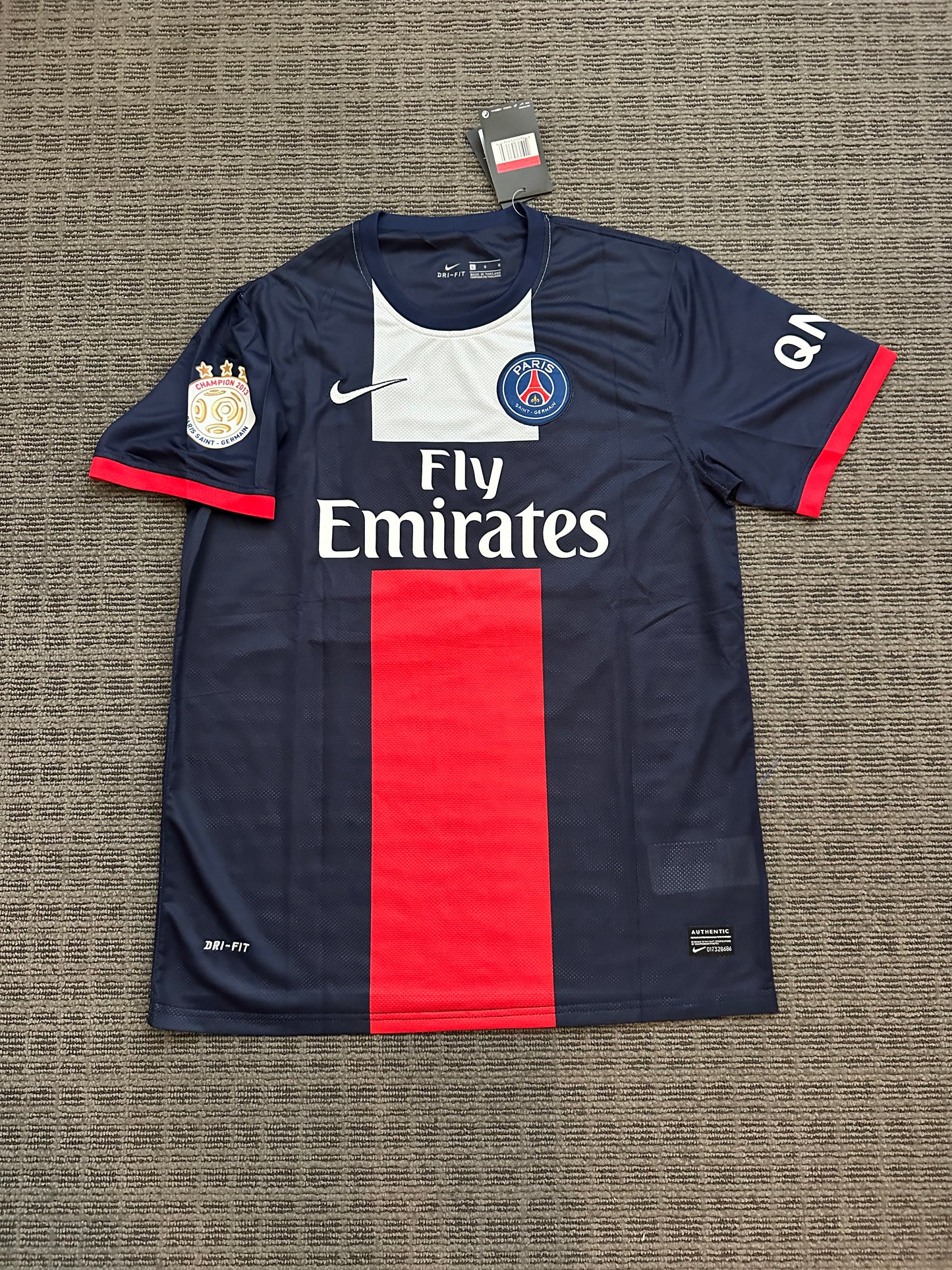 David Beckham #32 PSG Retro Soccer Jersey 13/14 Home Blue Men’s Shirt