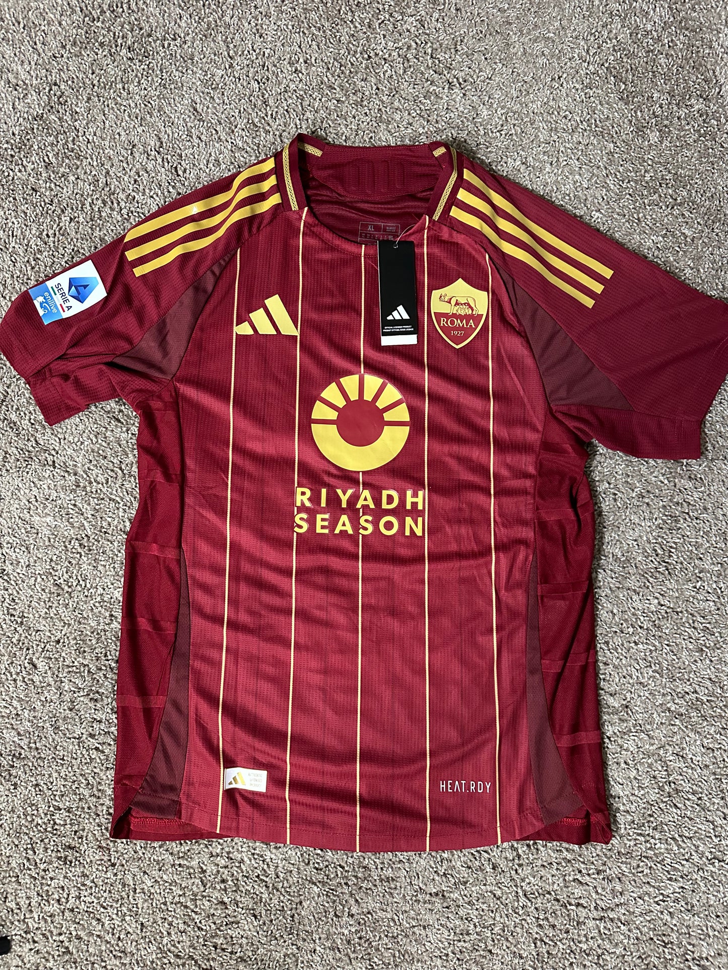 Roma Paulo Dybala #21 Soccer Jersey 2024/25 Home Red Calcio Men Shirt Size Club