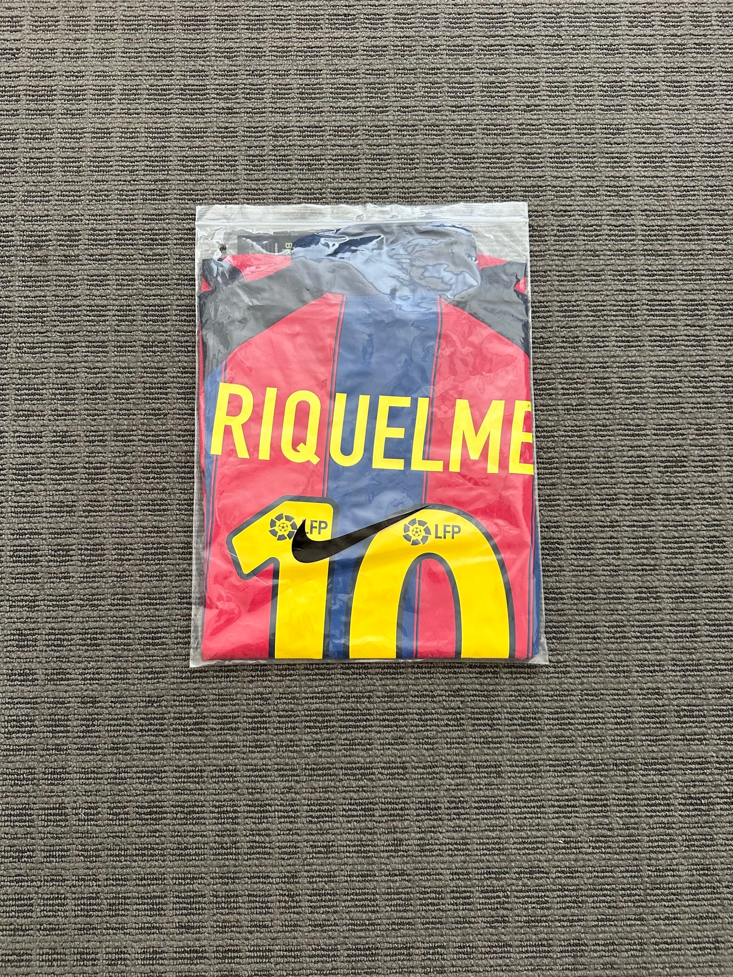 Soccer Jersey Barcelona Retro 03/04 Home Blue Red Juan Roman Riquelme #10 Shirt Men