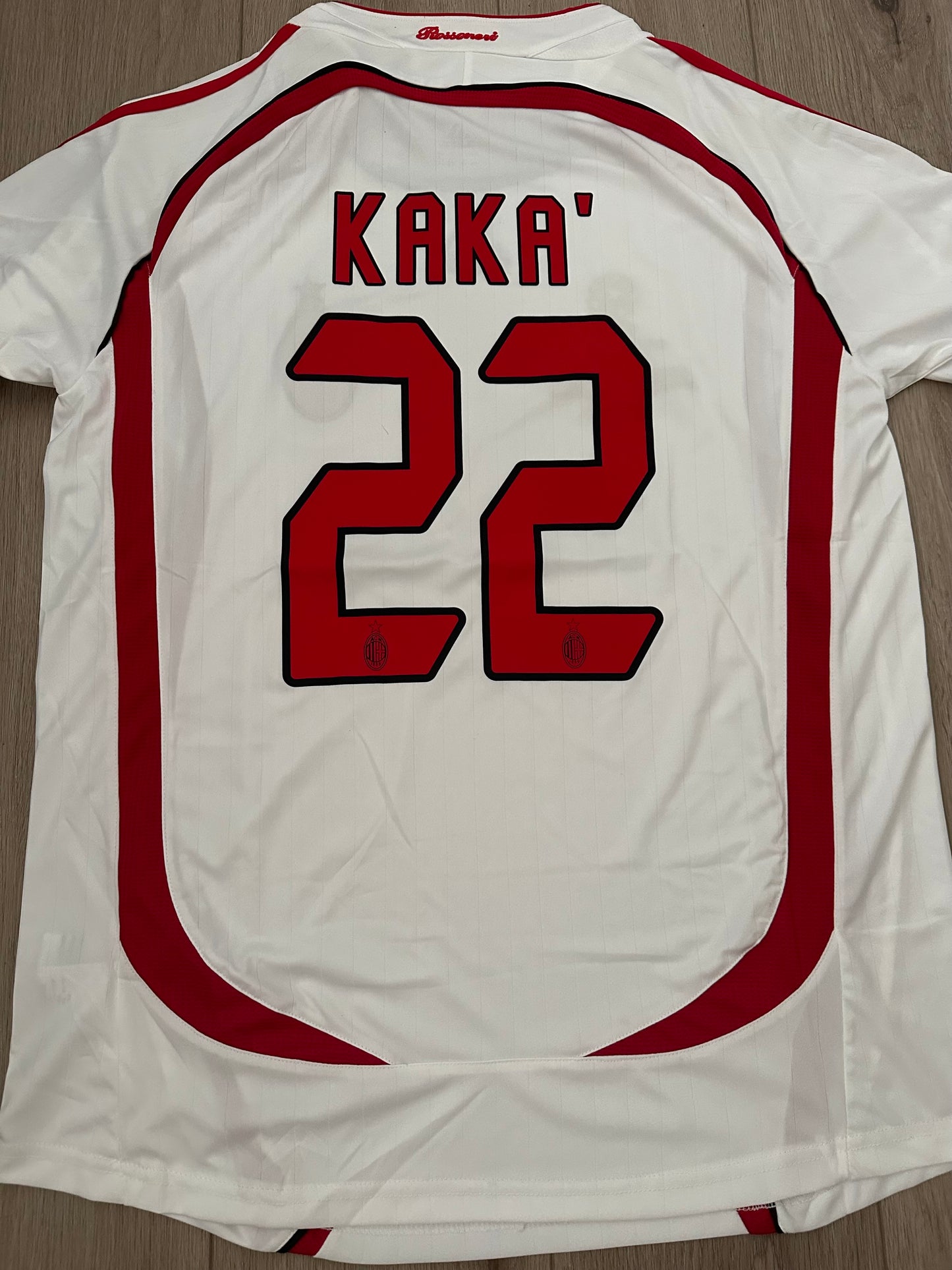 Milan Retro 2007 Ricardo Kaka #22 Soccer Jersey Final’s UCL White Men Shirt