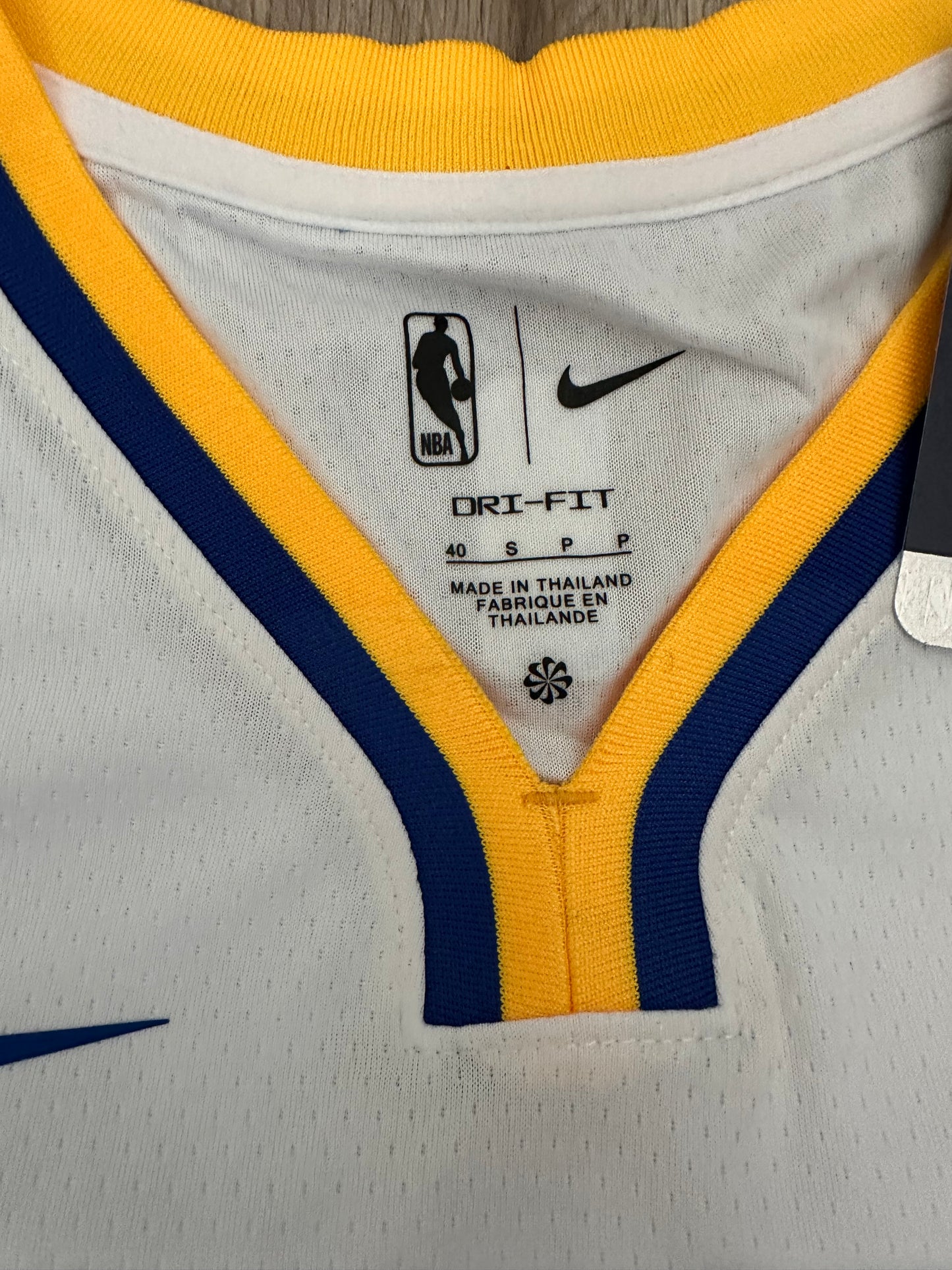 Golden State Warriors Stephen Curry #30 Basketball Jersey White Away Men Size