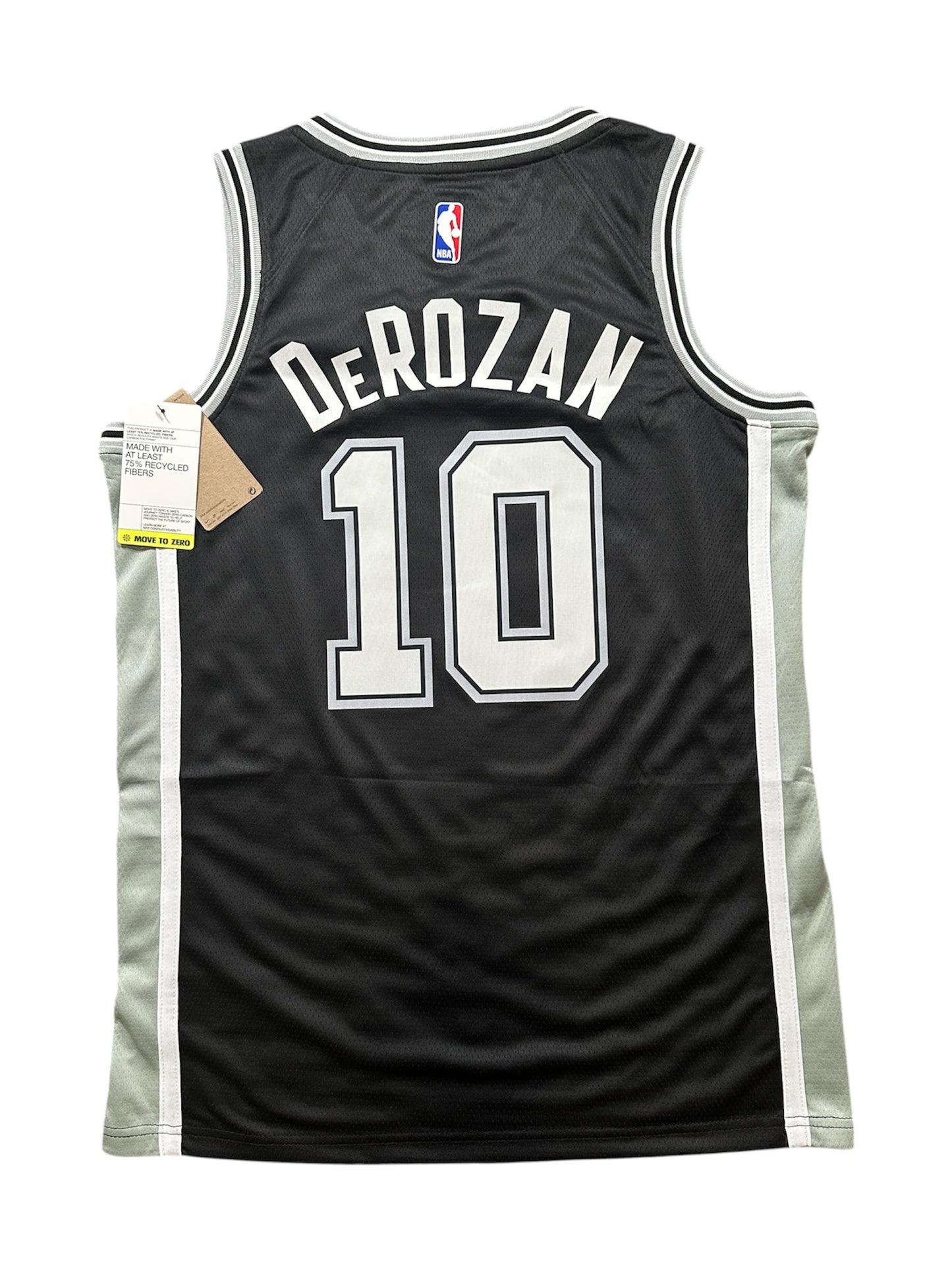 San Antonio Spurs Jersey DeRozan #10 Black Basketball Men’s