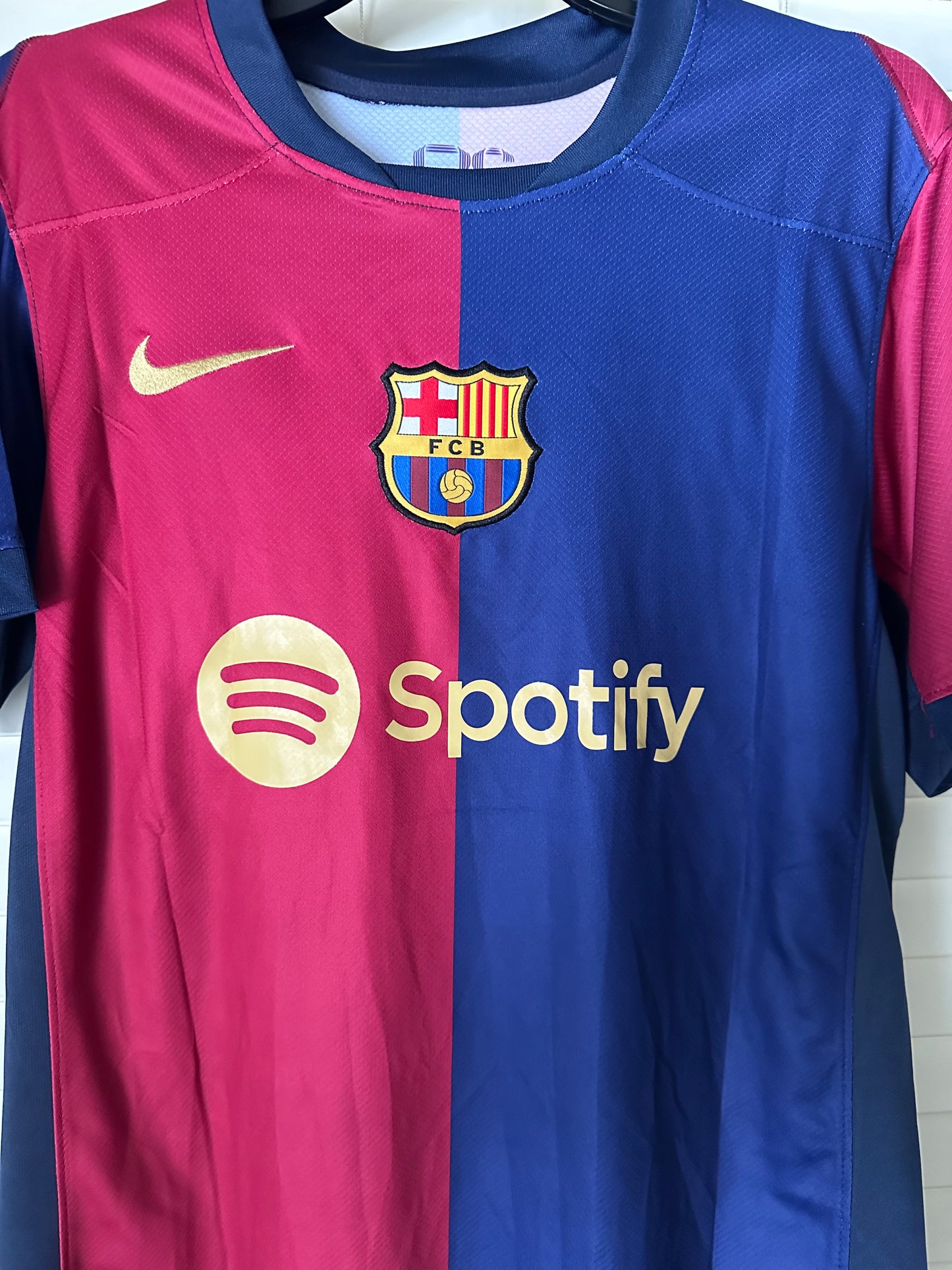 Barcelona Frenkie De Jong #21 Soccer Jersey 2024/25 Home Blaugrana Men Size