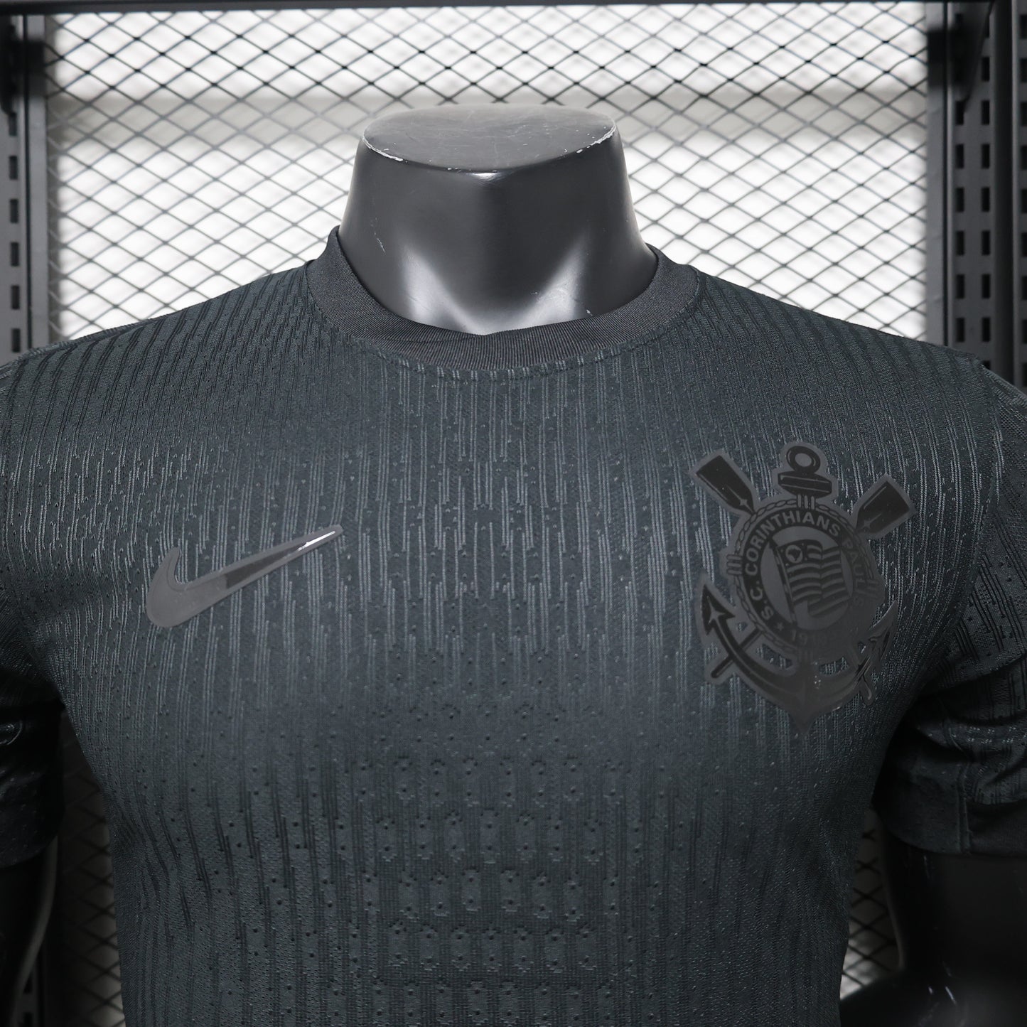 Corinthians Soccer Jersey Away 2024/25 Black Player Version