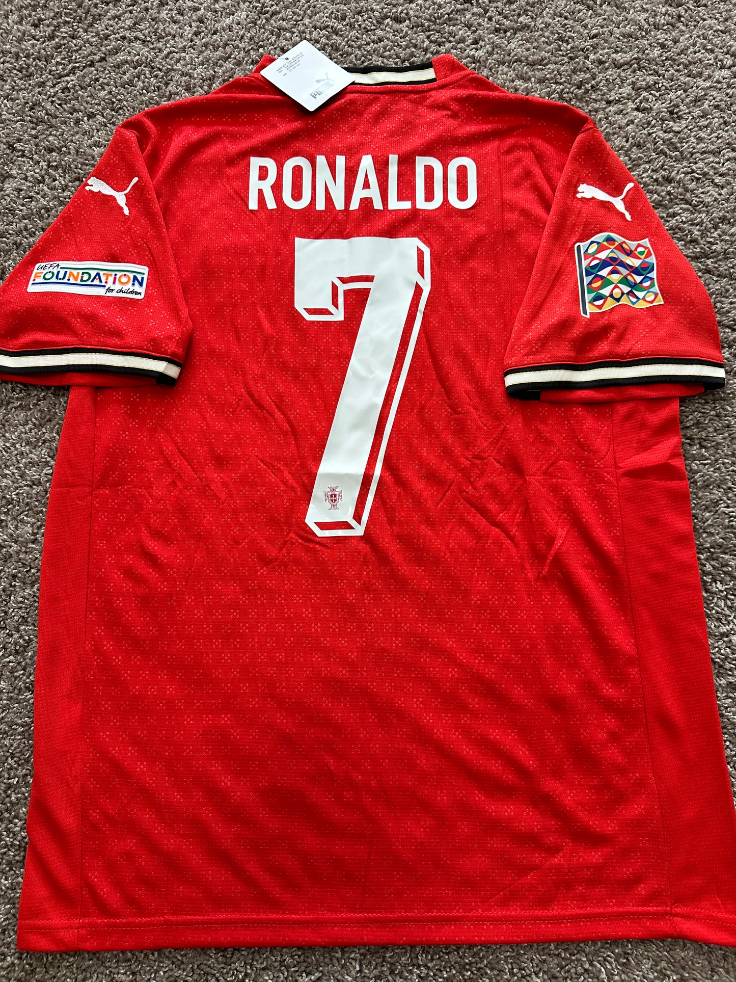 Portugal Cristiano Ronaldo 2025 Jersey Puma Edition Red Men Size