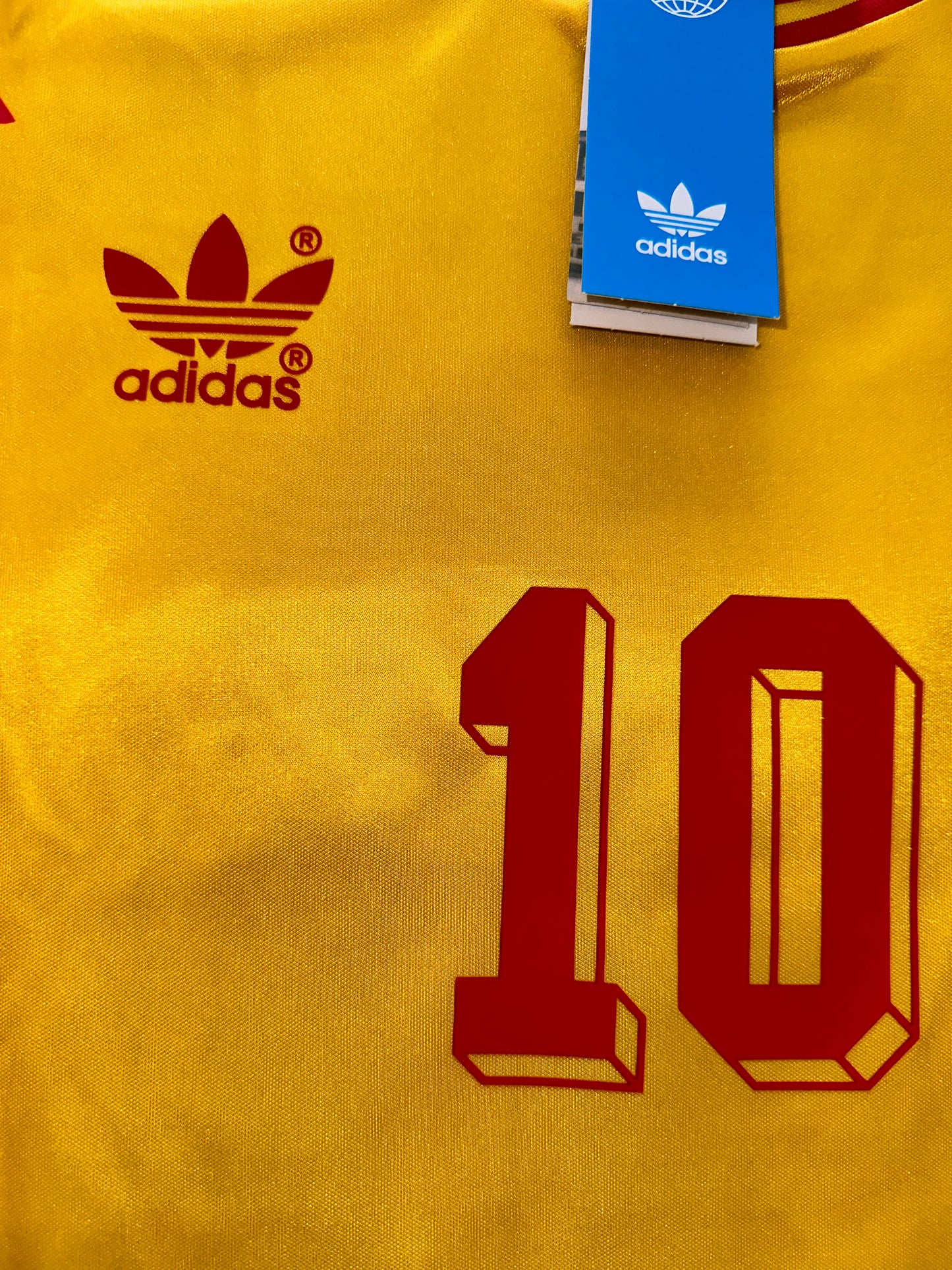 Colombia Carlos Valderrama Retro Soccer Jersey Yellow 1990 FWC Men Size