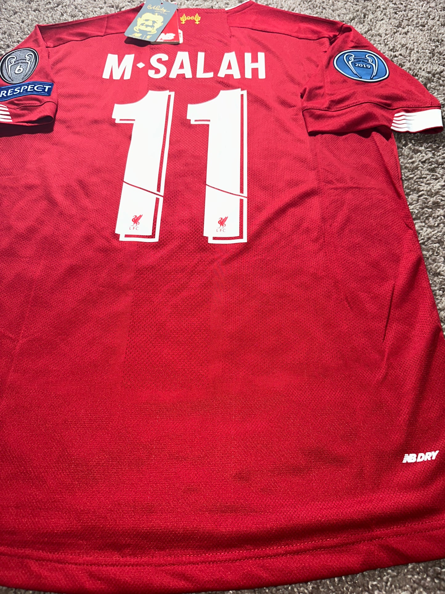 Liverpool M. Salah Soccer Jersey 2019 Red Home Men