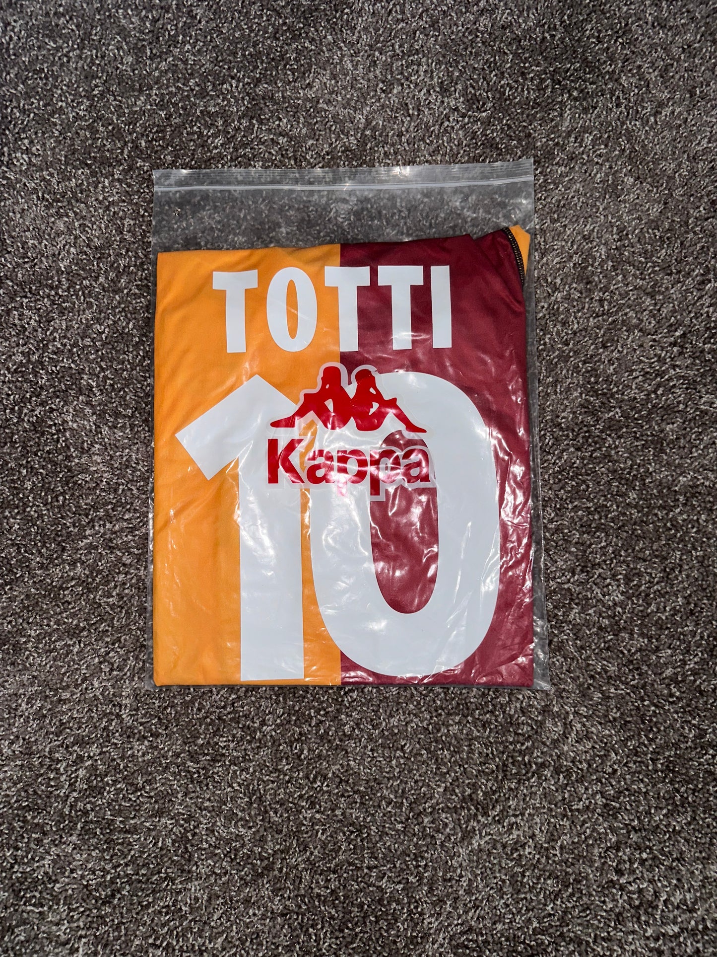 Roma Francesco Totti Retro Soccer Jersey Orange Men
